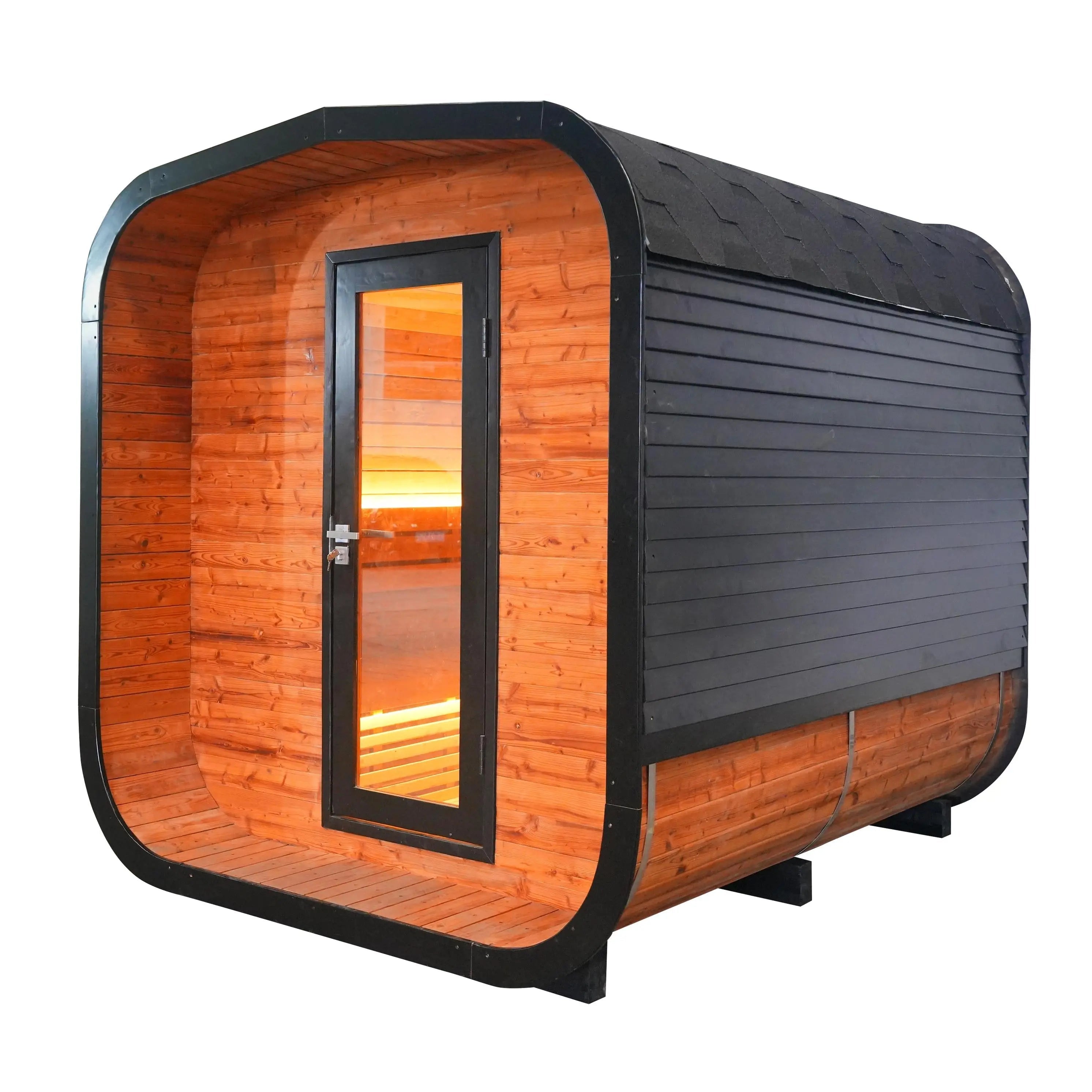 6 - Person Square Traditional Steam Sauna: A Haven of Relaxation and Wellness