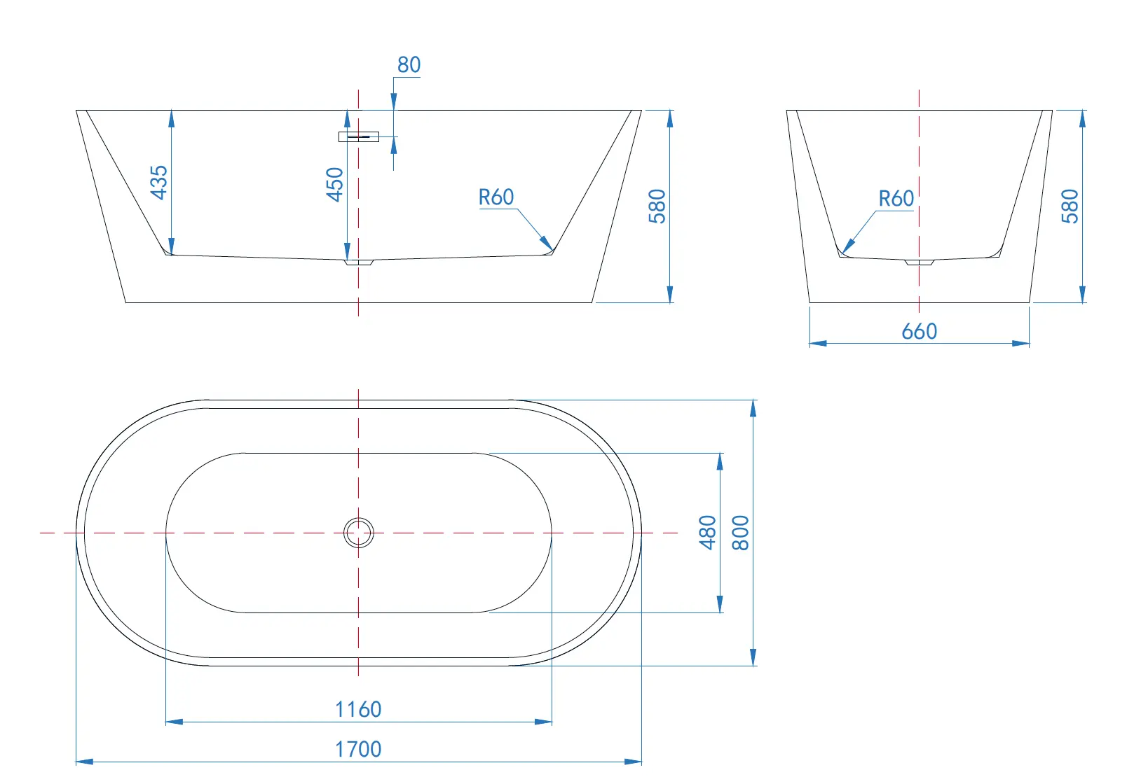 ICE TUB – 1-Person Oval Acrylic Cold Plunge Tub with Chiller for Recovery & Thermal Contrast Therapy