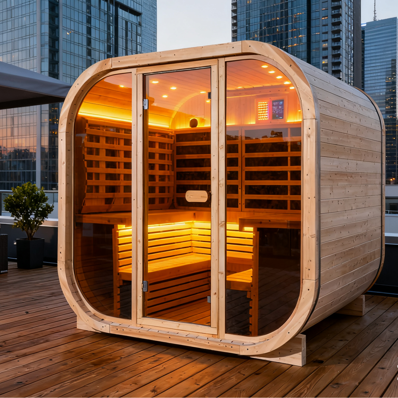 Model Anyi-8 Square Infrared Sauna