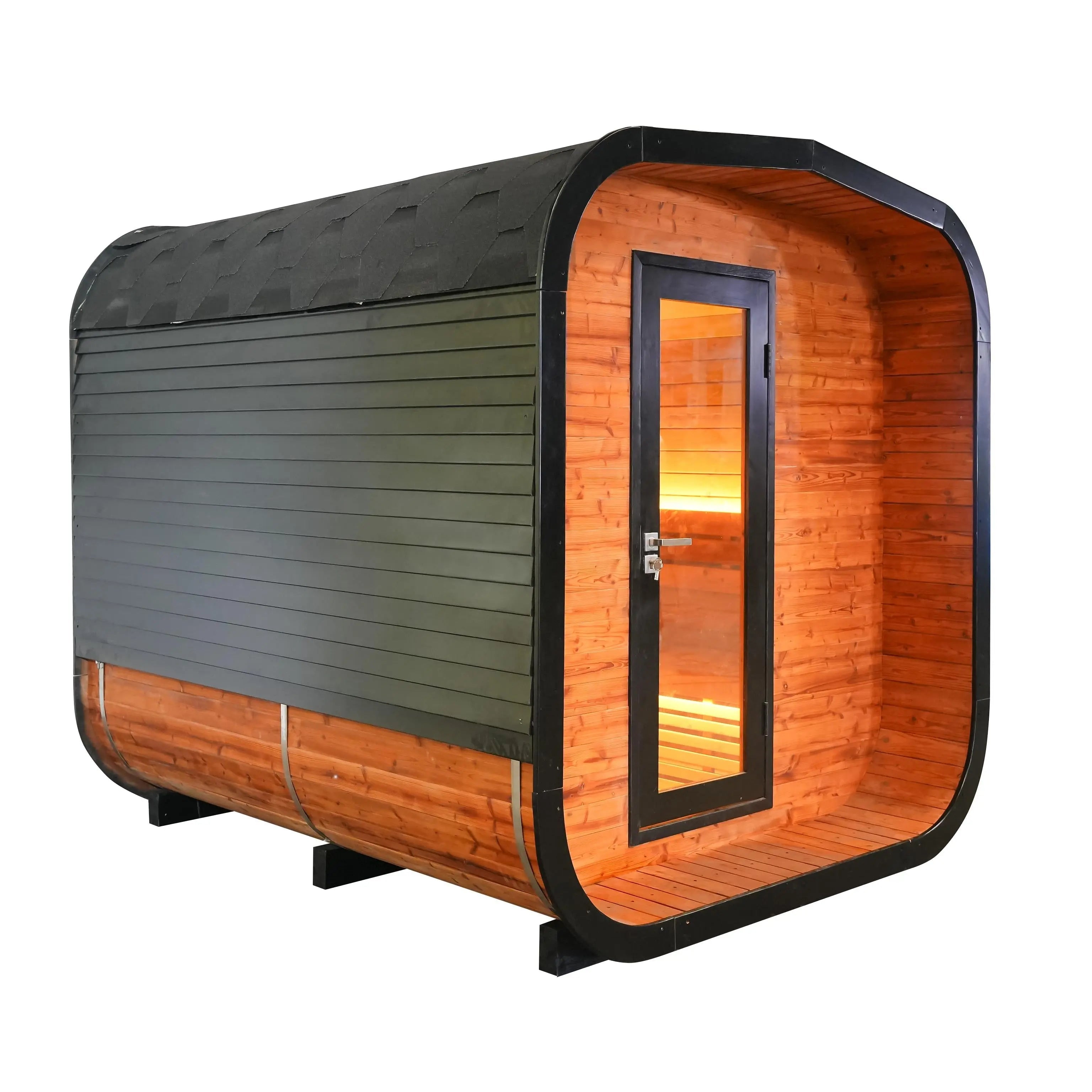 6 - Person Square Traditional Steam Sauna: A Haven of Relaxation and Wellness