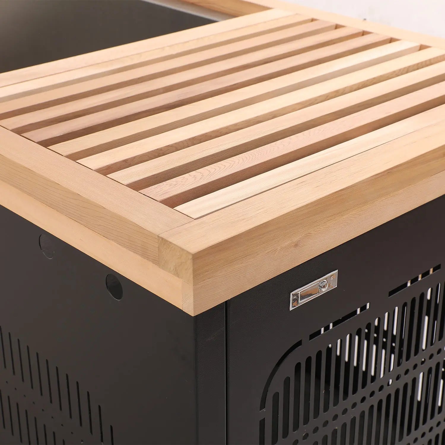 ICE TUB – Single-Person Rectangular Cold Plunge for Recovery & Wellness, Red Cedar Ice Bath with Chiller & Stairs