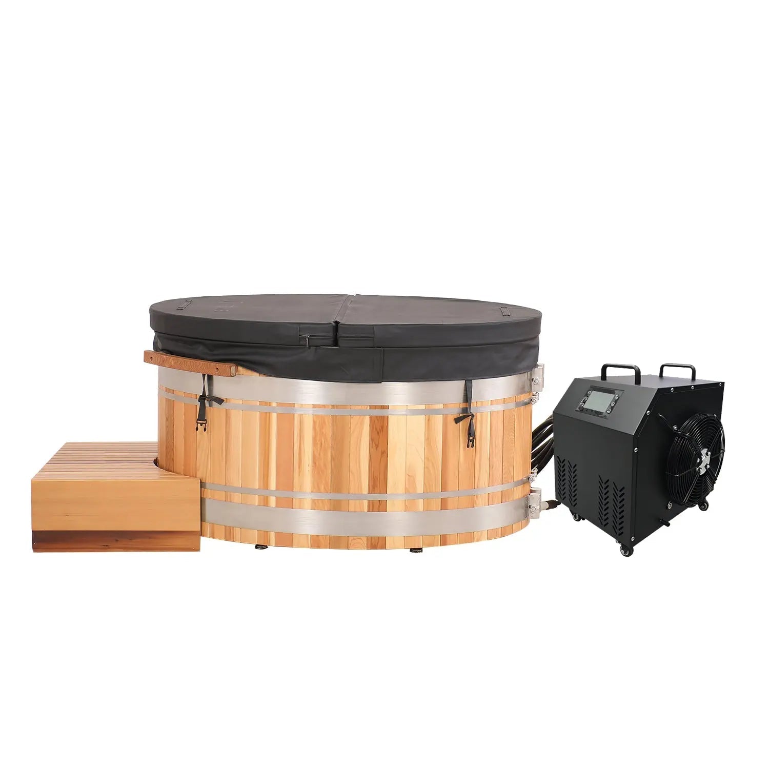 ICE TUB – Large Oval Cold Plunge Tub for Recovery & Wellness (Red Cedar)