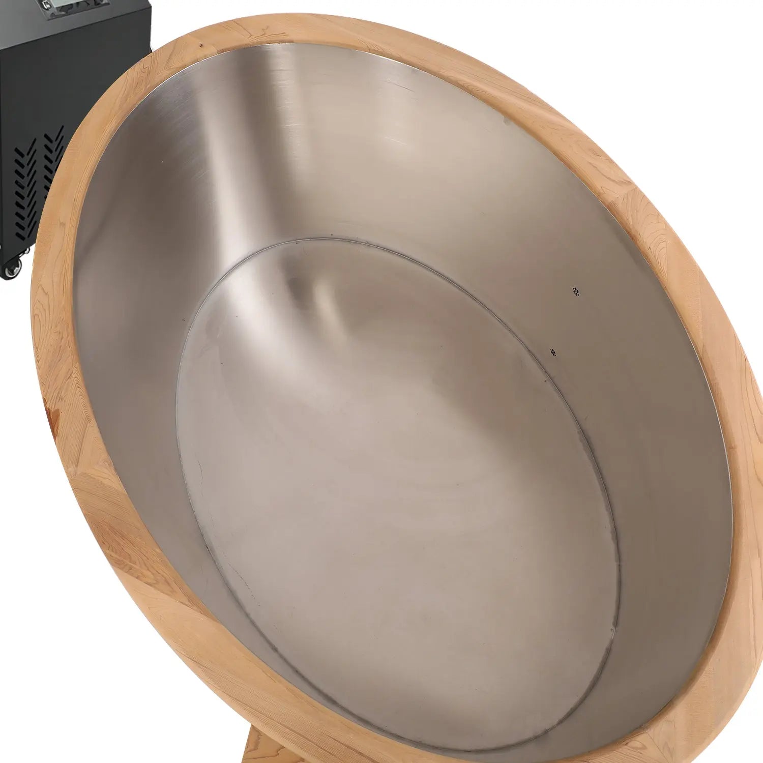 ICE TUB – 2-Person Oval Cold Plunge for Recovery & Wellness, Red Cedar Ice Bath with Chiller
