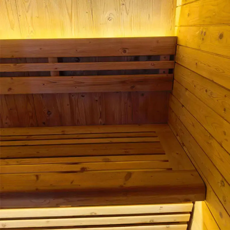 New 4-6 person Black Square Premium Thermo Spruce Wood Outdoor Sauna-FFF