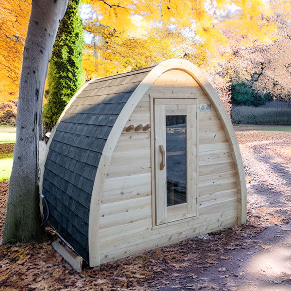 Dundalk LeisureCraft Clear Cedar Mini POD 2-4 Person Sauna