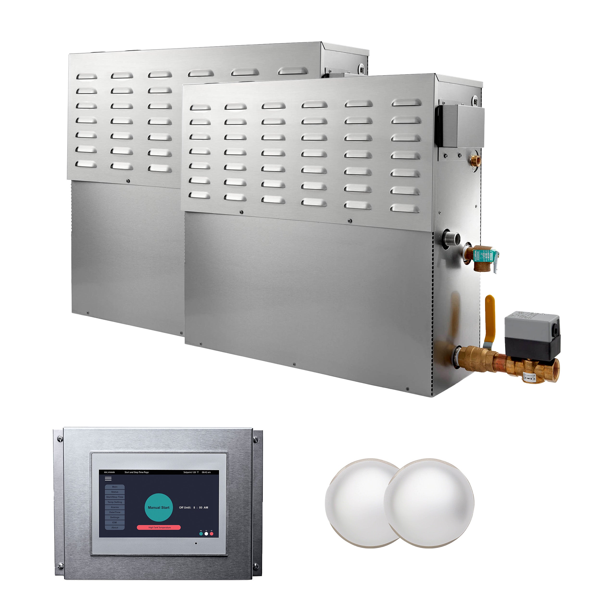Mr. Steam CX 60 kW (60000 W) Steam Generator with Integrated Control and Commercial Steamhead