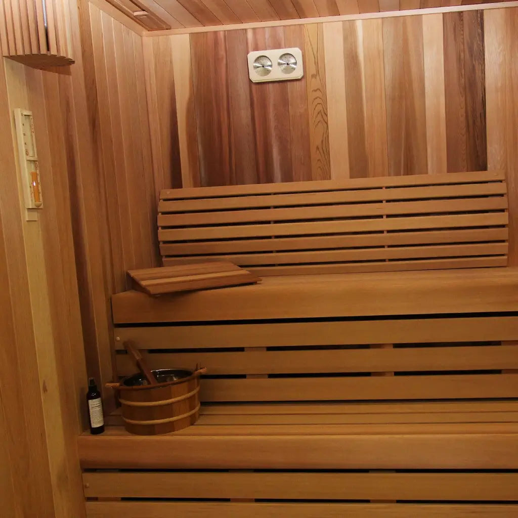 Carbon Smart Saunas - 4' x 7' x 8' - by Finnish Sauna Builders