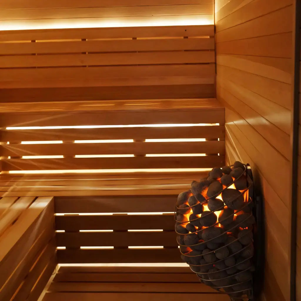 Carbon Smart Saunas - 5' x 8' x 8' - by Finnish Sauna Builders