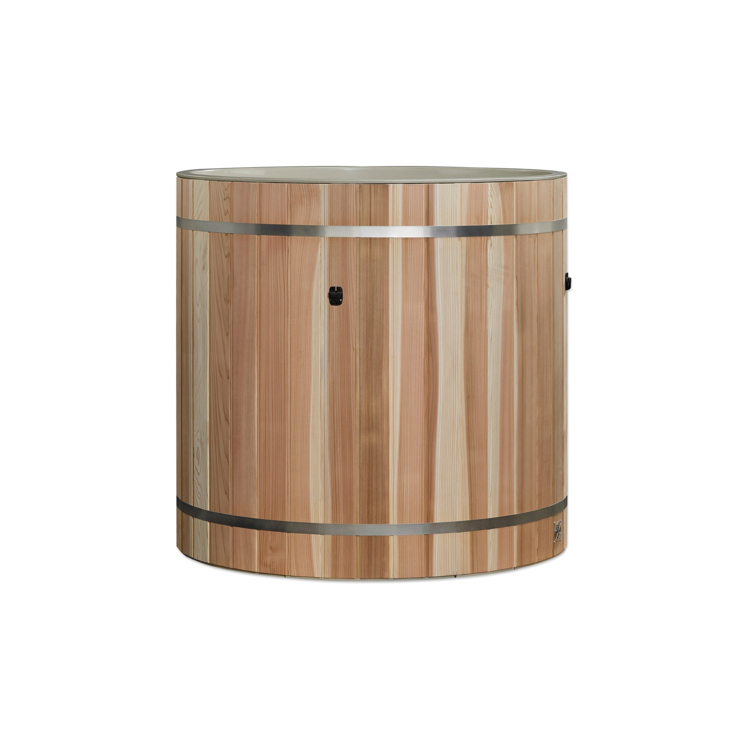 Dynamic Cold Therapy (DCT) Barrel Tub Plastic with Pacific Cedar Exterior