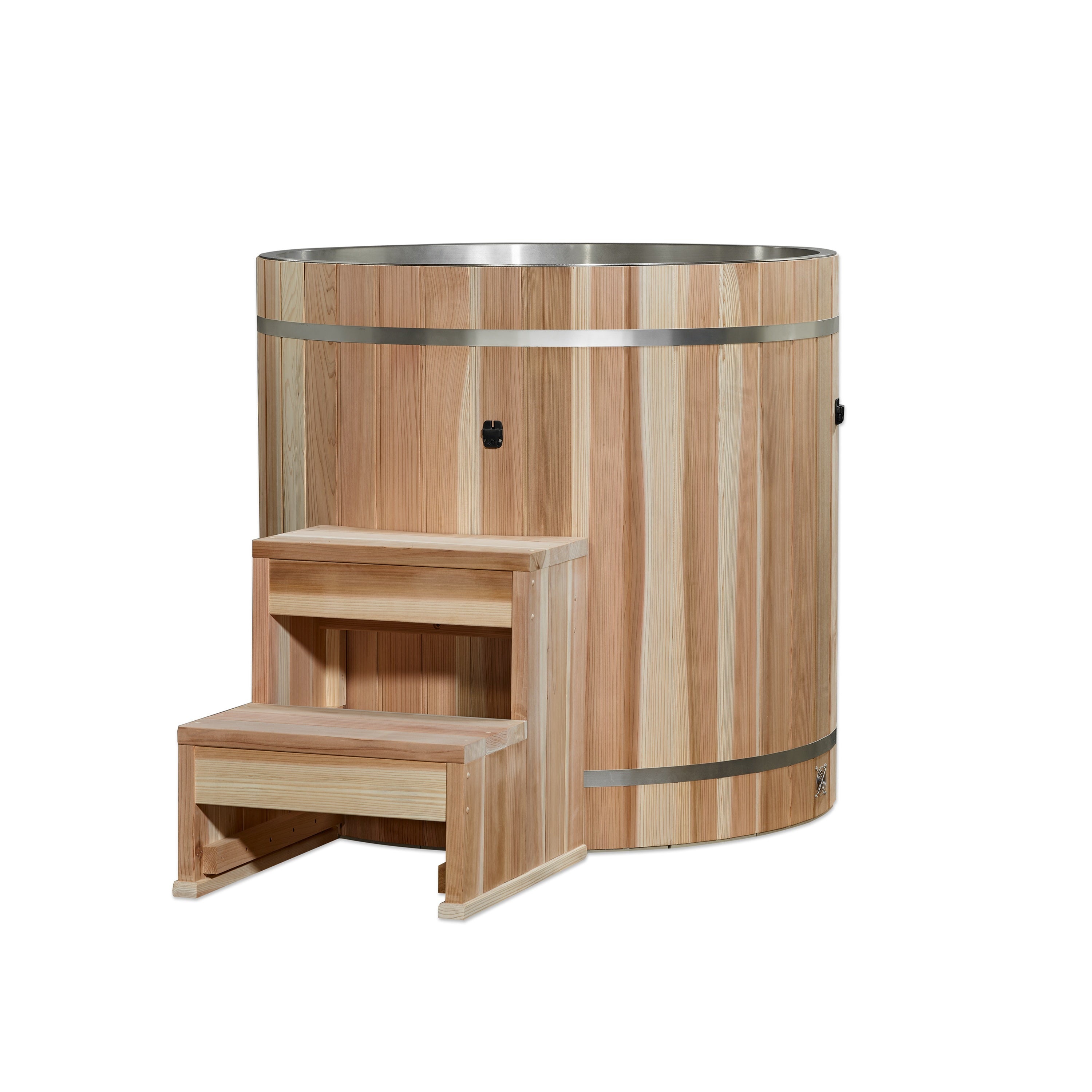 Dynamic Cold Therapy (DCT) Barrel Tub (304) Stainless Steel with Pacific Cedar Exterior