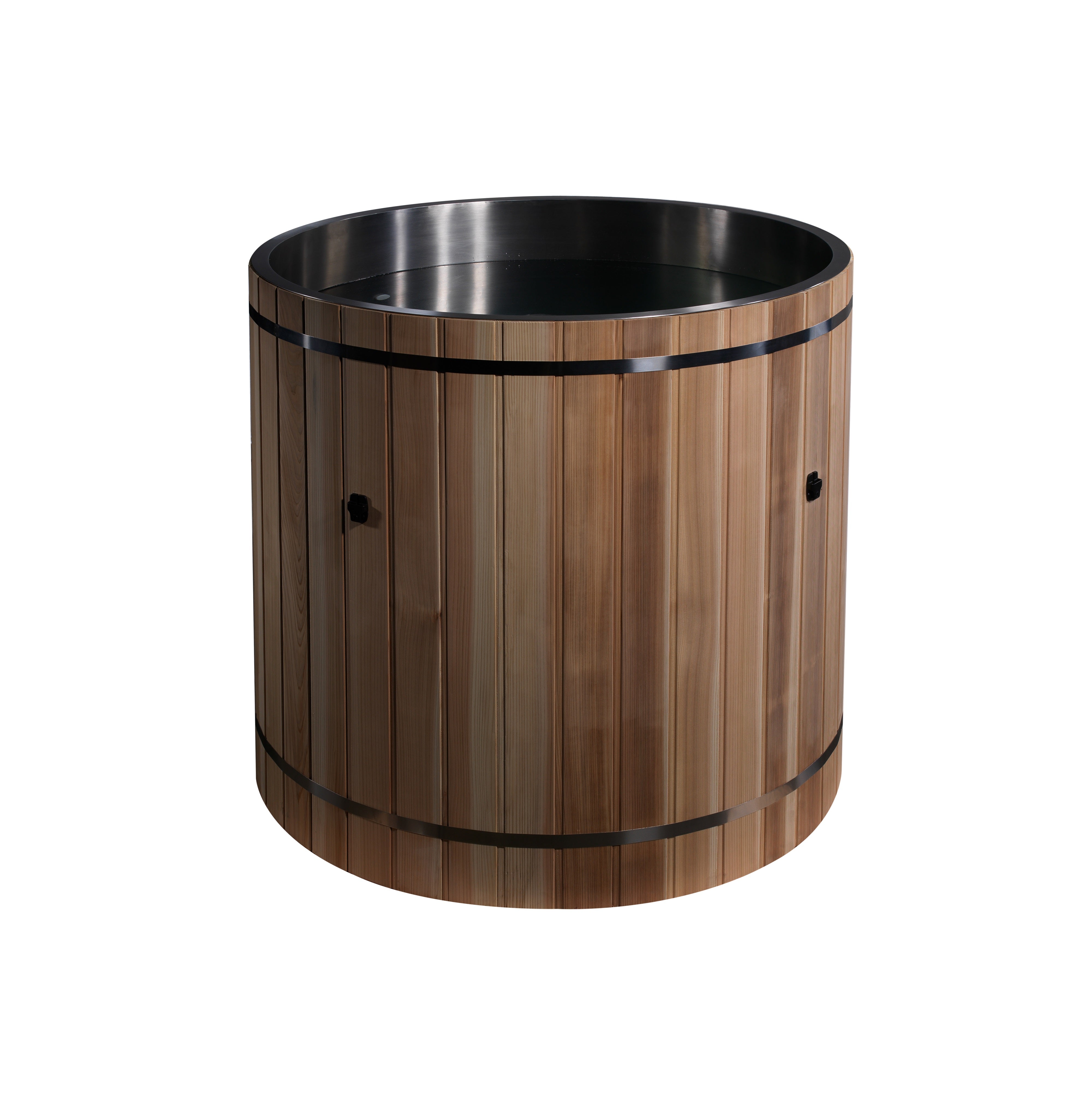 Golden Designs DCT Barrel Spa Ultra Stainless Steel with Pacific Cedar Exterior