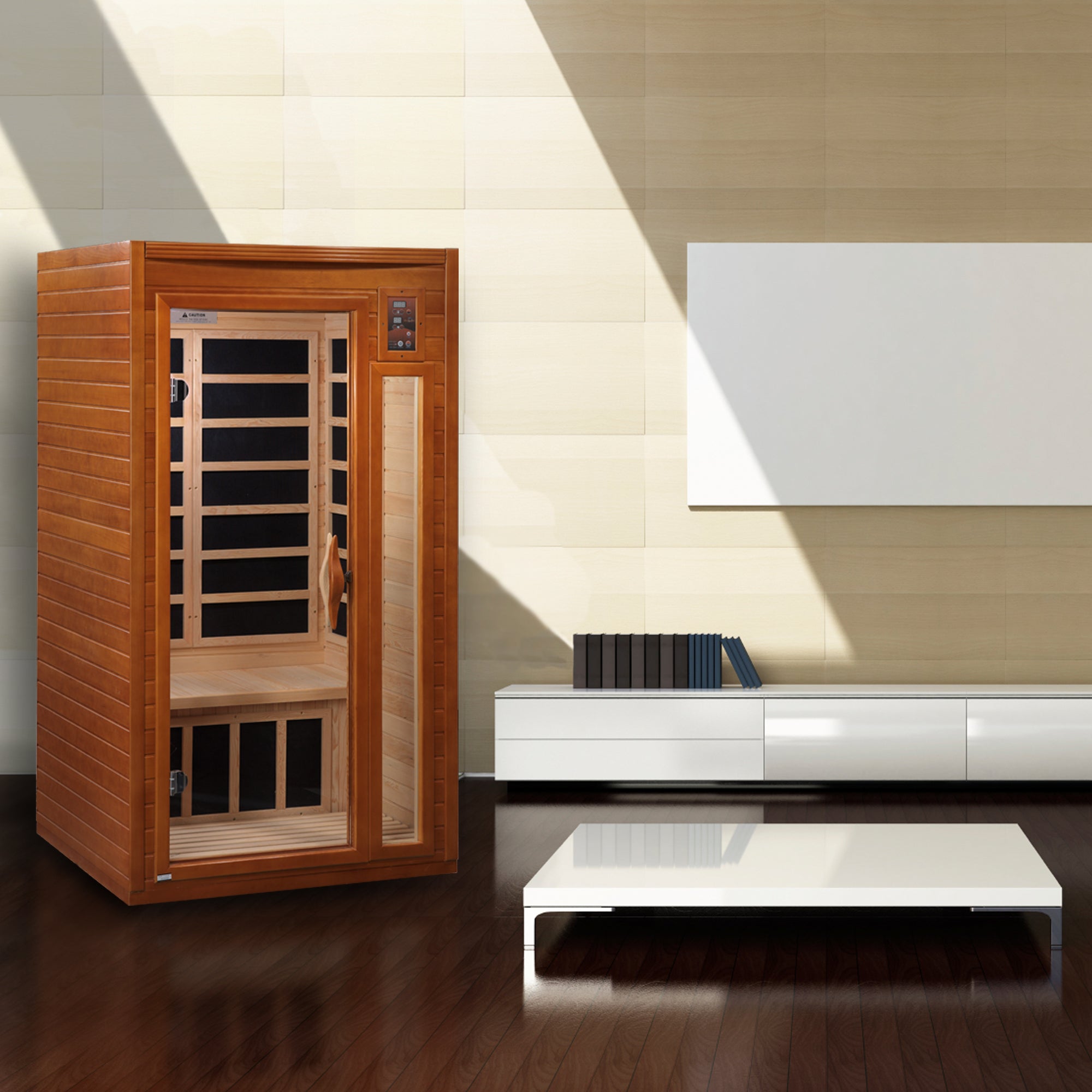 Golden Designs Dynamic "Barcelona" 1-2-person Low EMF (Under 8MG) FAR Infrared Sauna