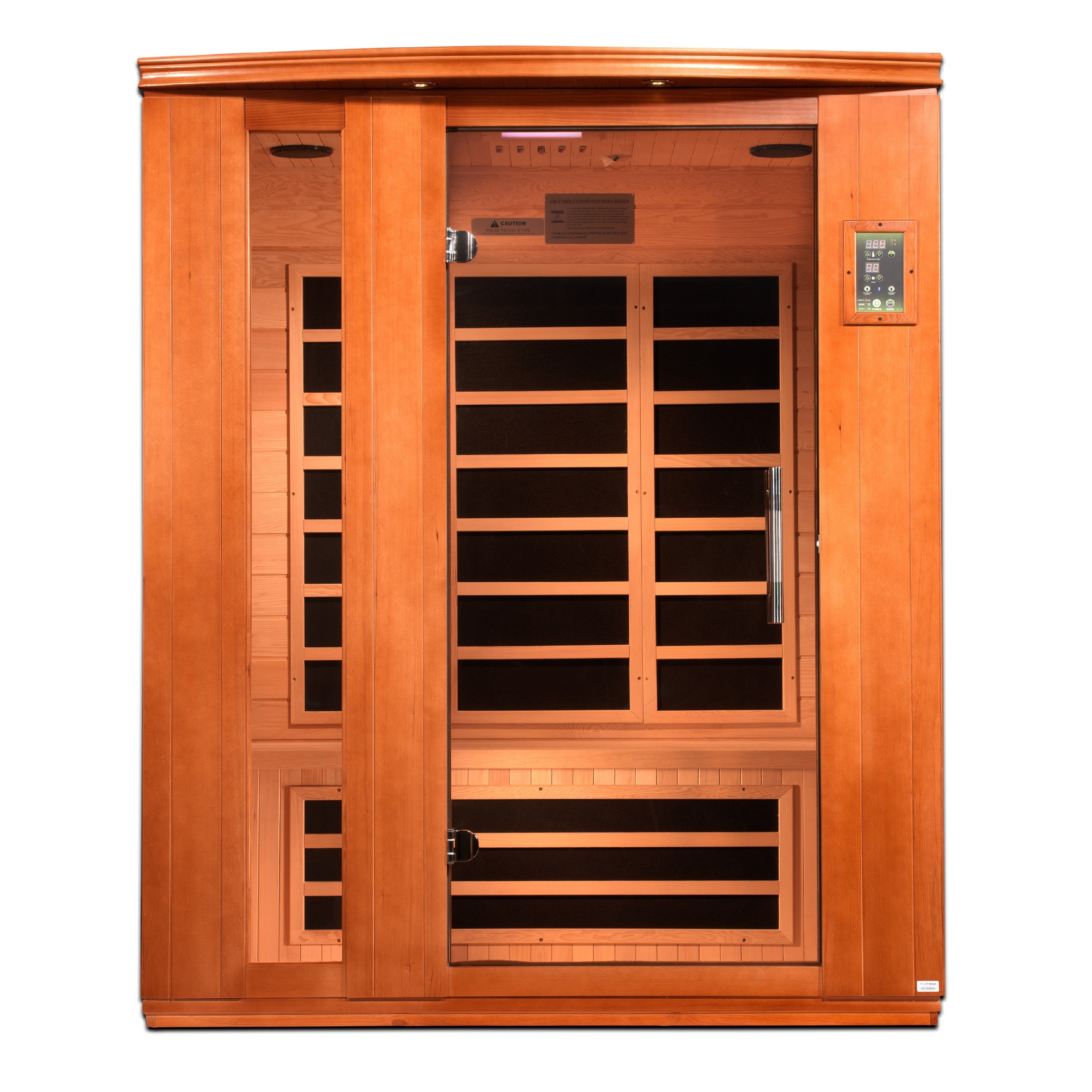 Golden Designs Dynamic "Lugano" 3-person Low EMF (Under 8MG) FAR Infrared Sauna