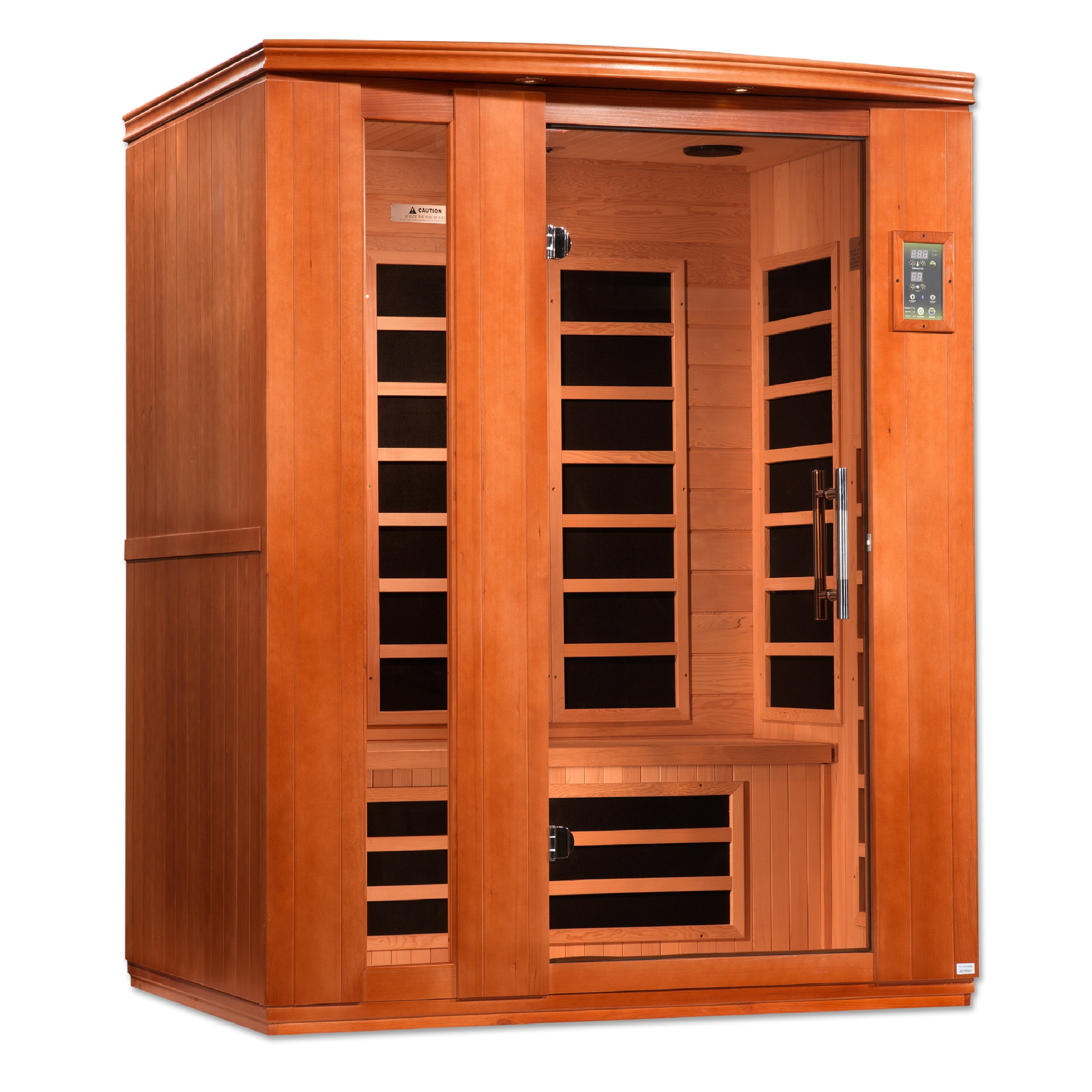 Golden Designs Dynamic "Lugano" 3-person Low EMF (Under 8MG) FAR Infrared Sauna