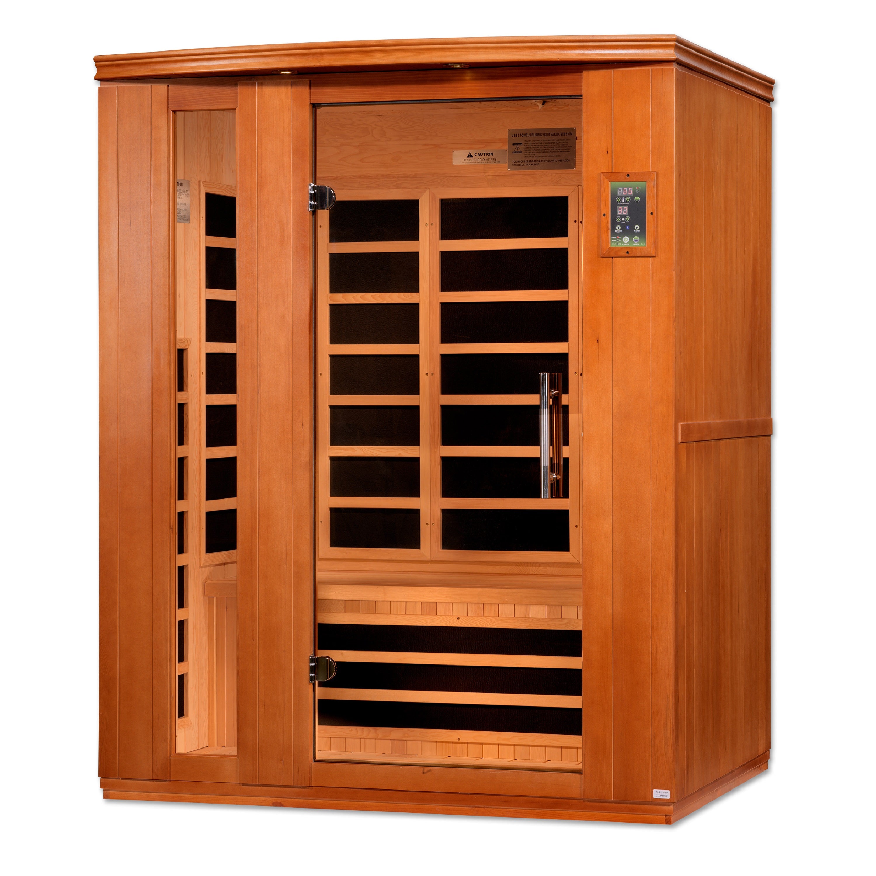 Golden Designs Dynamic "Lugano" 3-person Low EMF (Under 8MG) FAR Infrared Sauna
