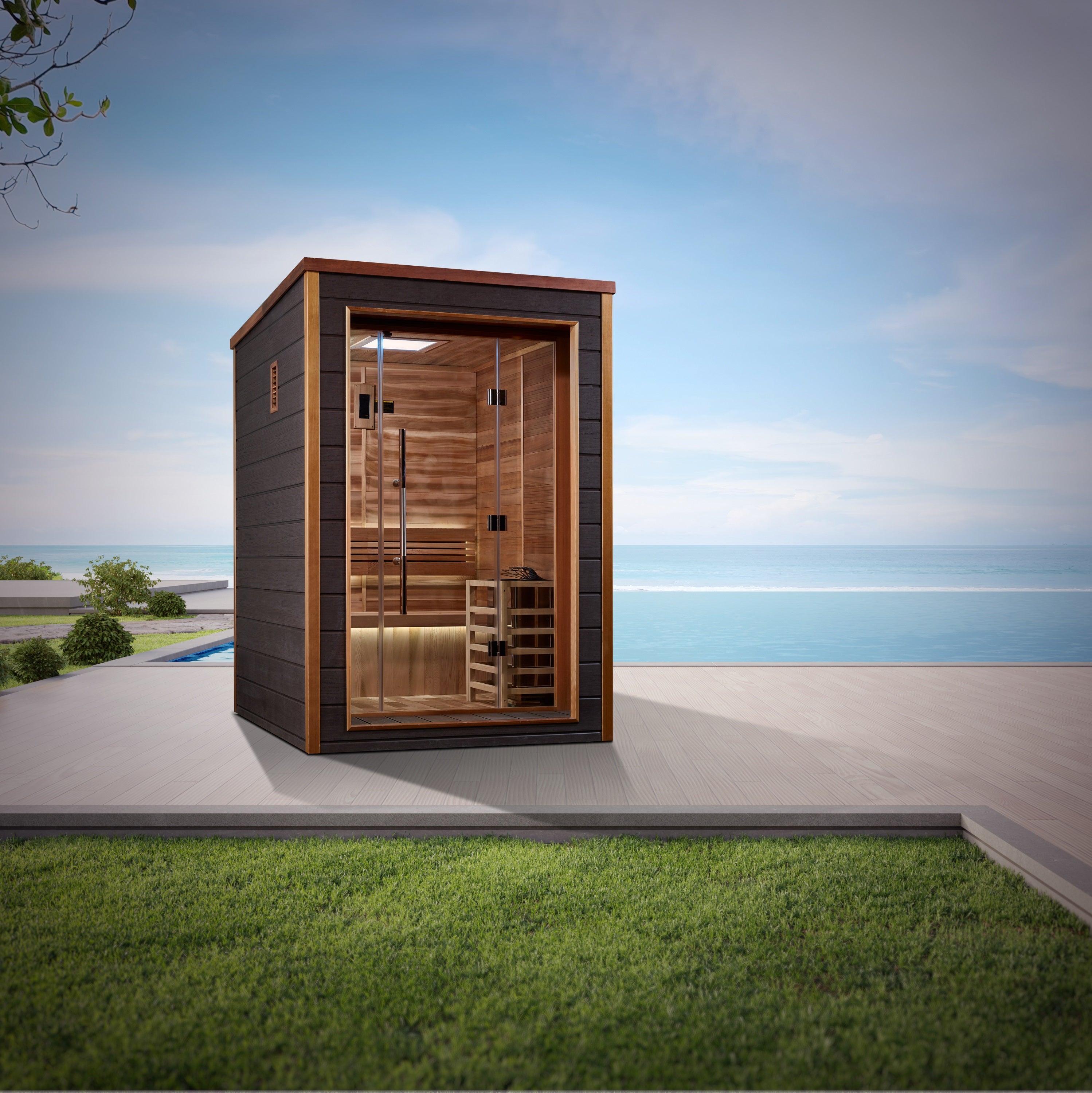 Golden Designs "Narvik" 2-Person Outdoor Traditional Sauna