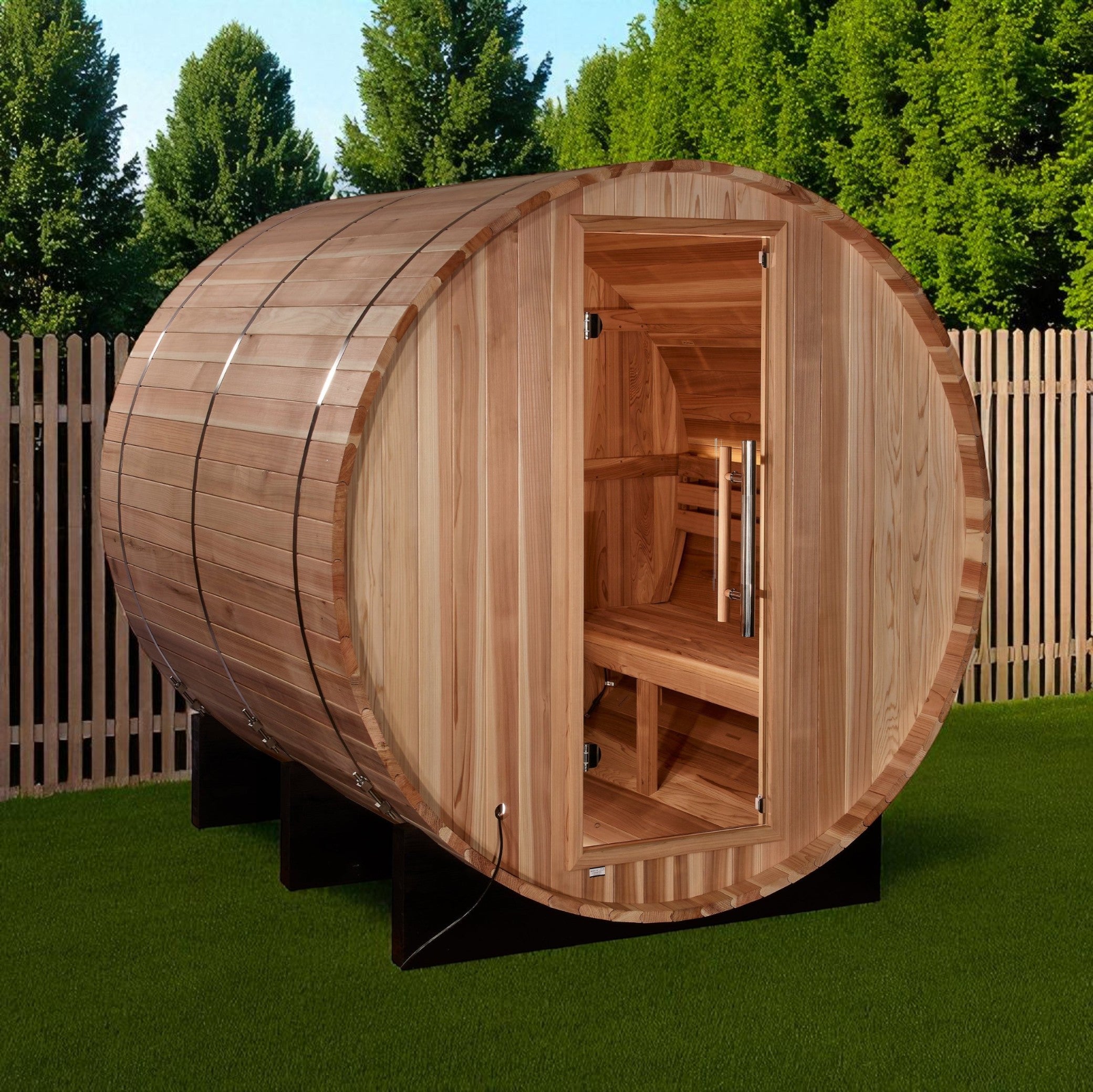 Golden Designs Arosa 4 Person Barrel Traditional Sauna (GDI-B004-01)