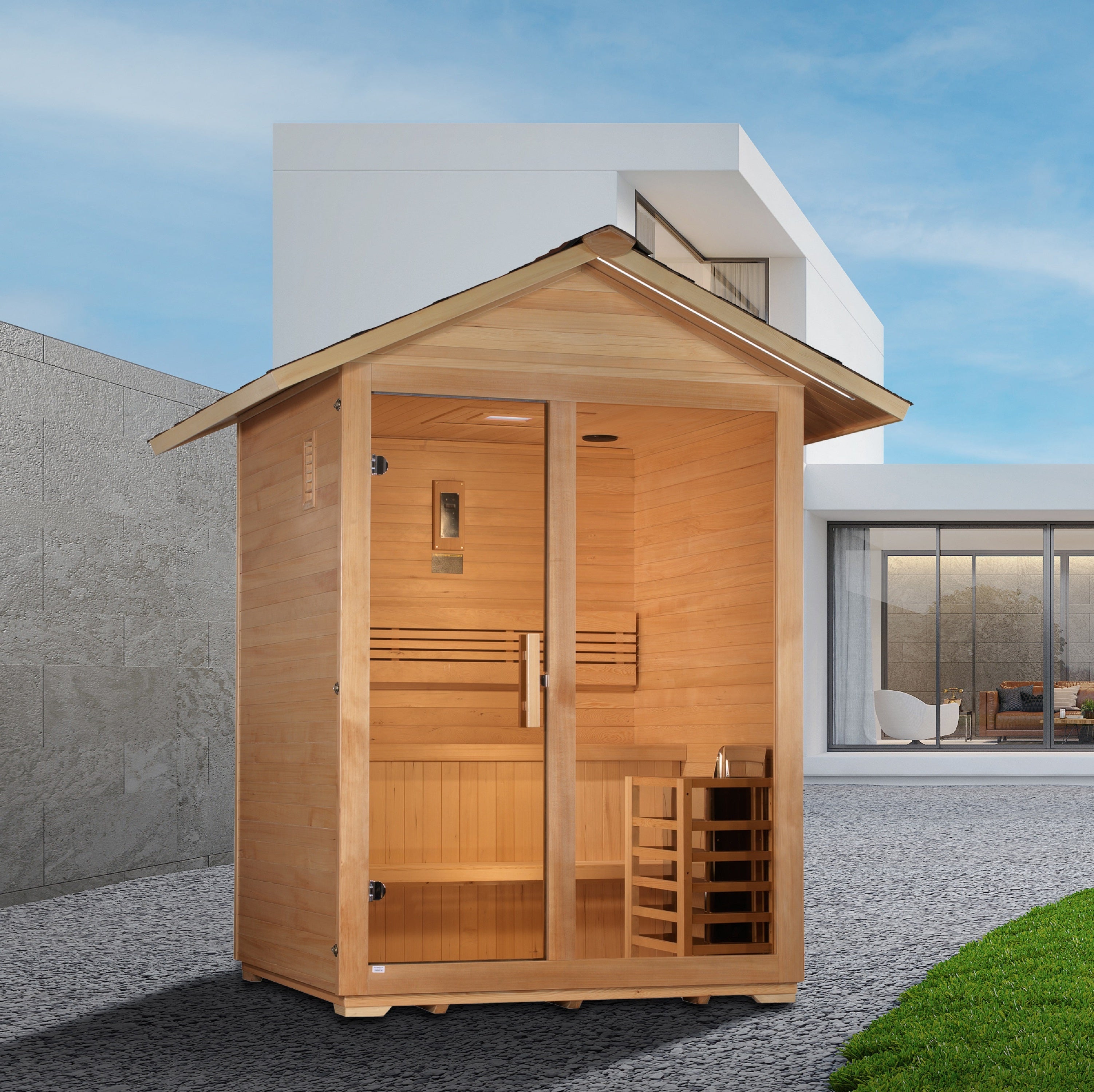 Golden Designs "Arlberg" 3-Person Traditional Outdoor Sauna