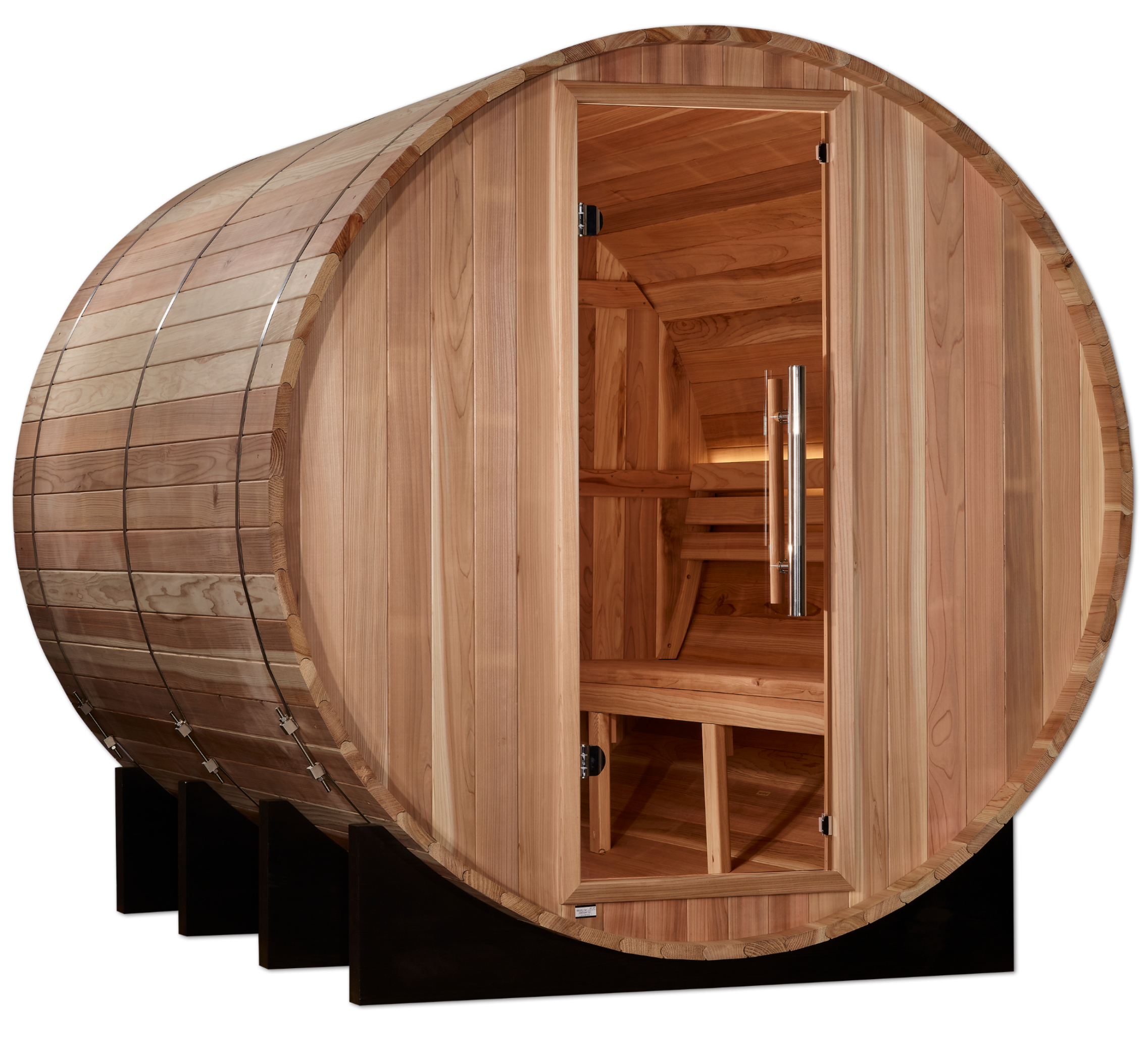 Golden Designs "Alpira" Large Barrel Traditional Sauna