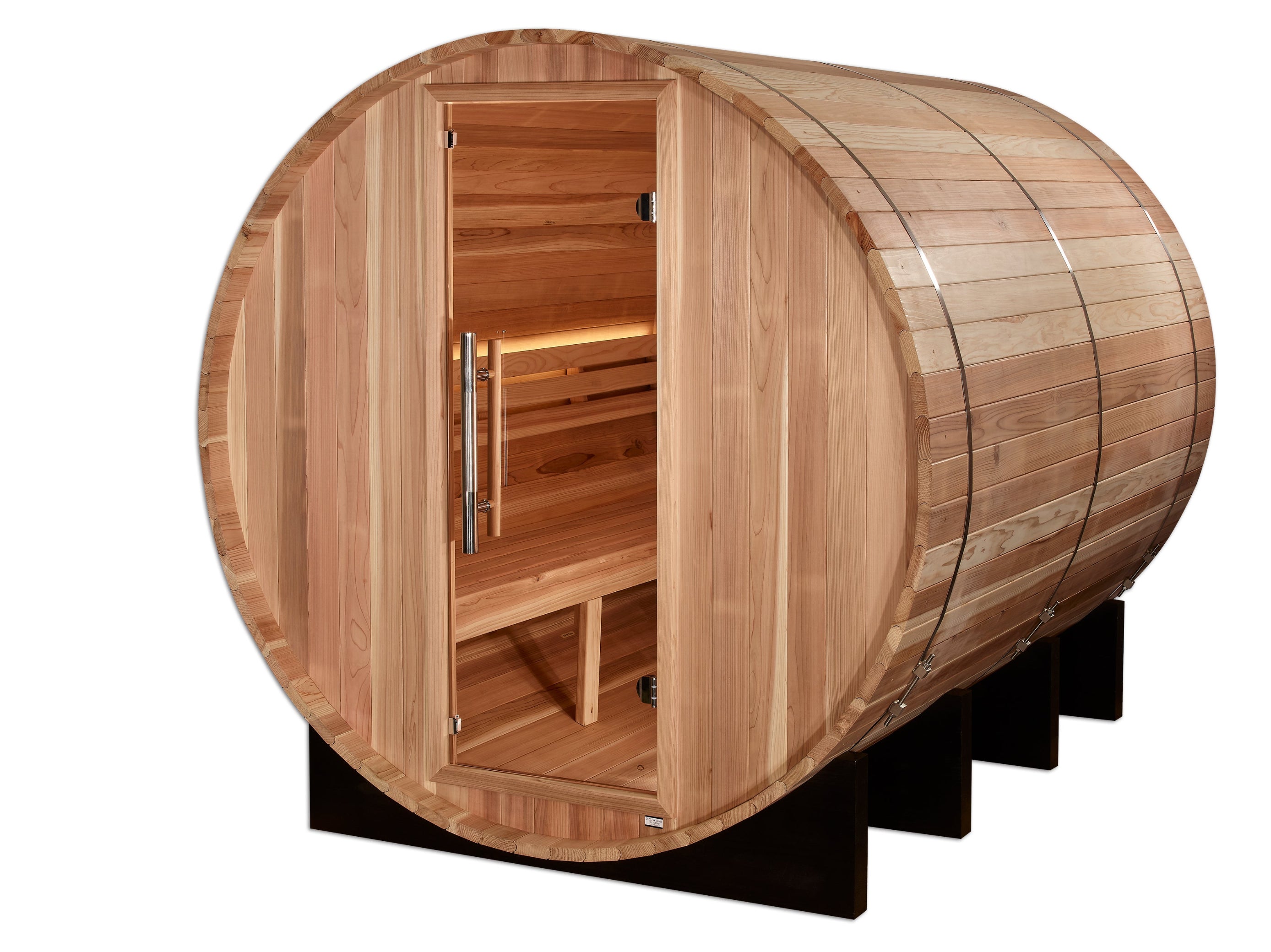 Golden Designs "Alpira" Large Barrel Traditional Sauna