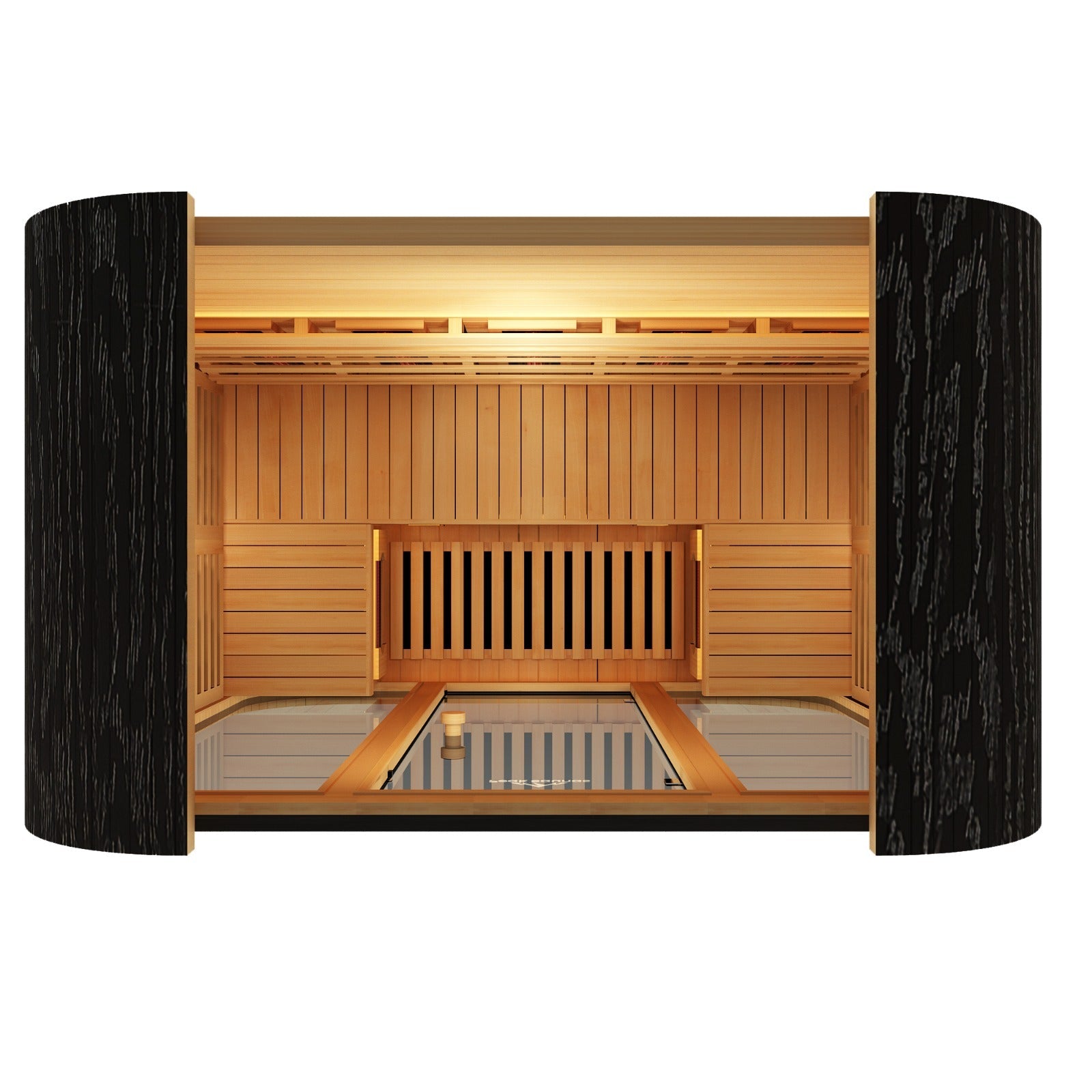 Peak Saunas El Capitan 4-Person Outdoor Full Spectrum Infrared Sauna with Built-In XL Medical-Grade Red Light Therapy and Smart WiFi App Control