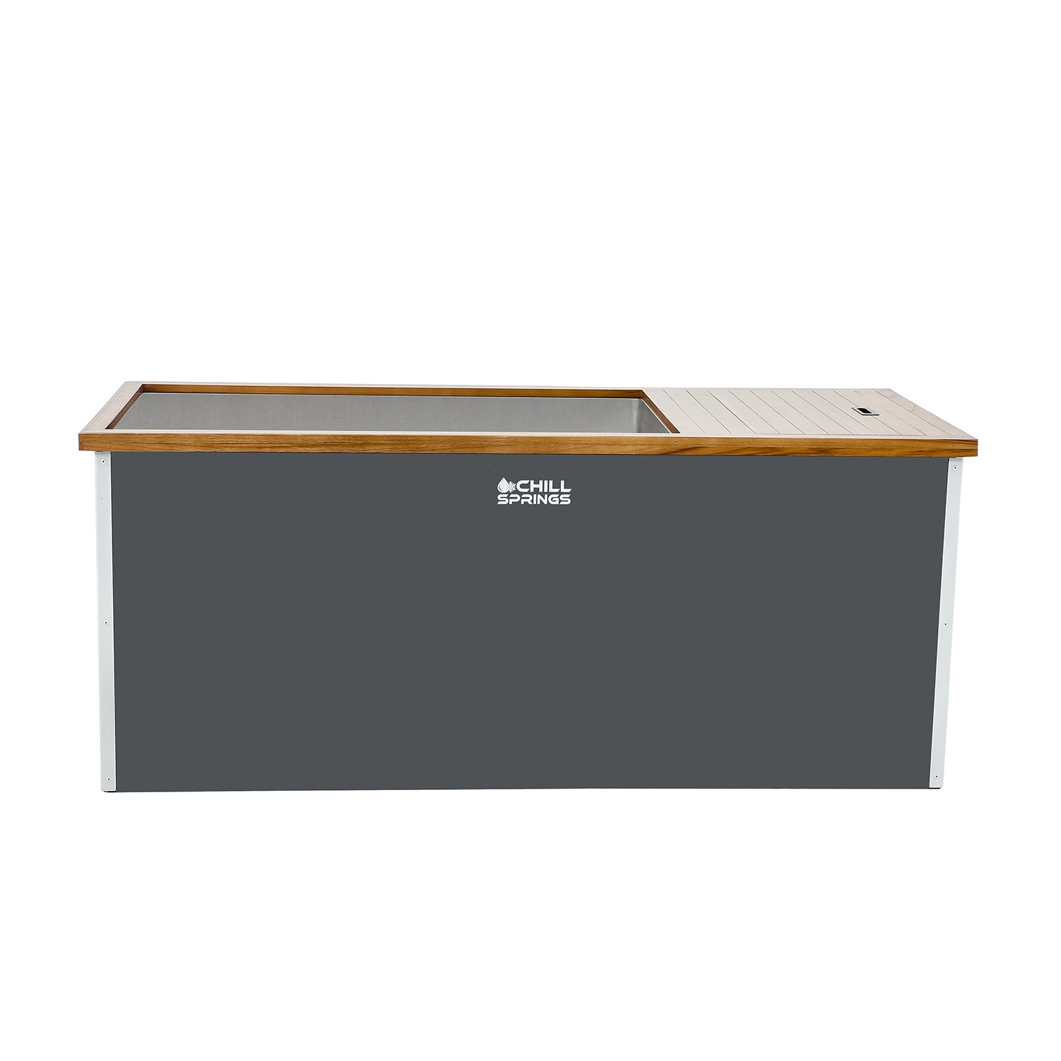 Chill Springs Teak Dark Brown Top Cold Plunge
