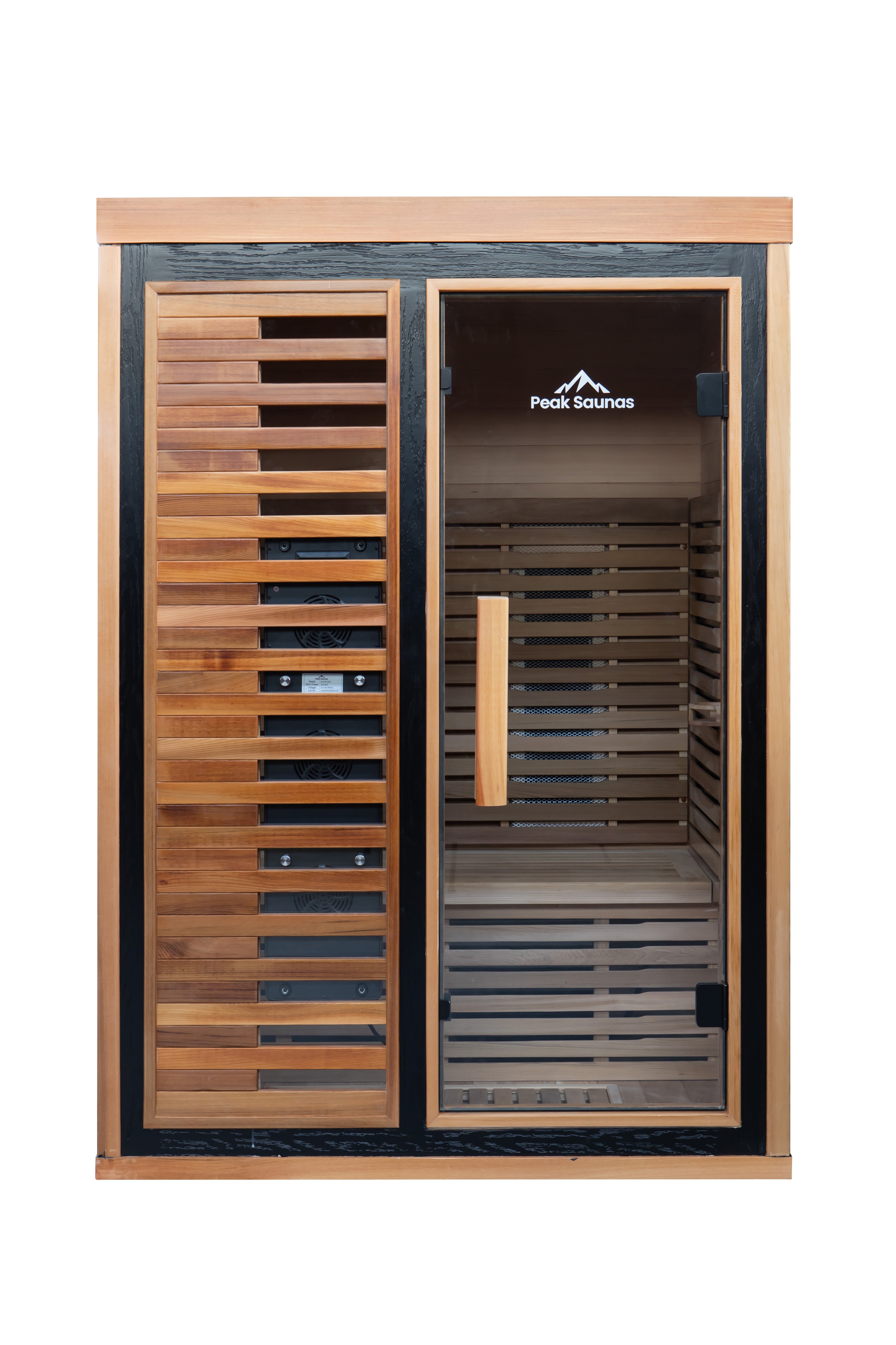 Peak Saunas Fuji 2-Person Full Spectrum Infrared Sauna with Built-In XL Medical-Grade Red Light Therapy & Smart WiFi App Control