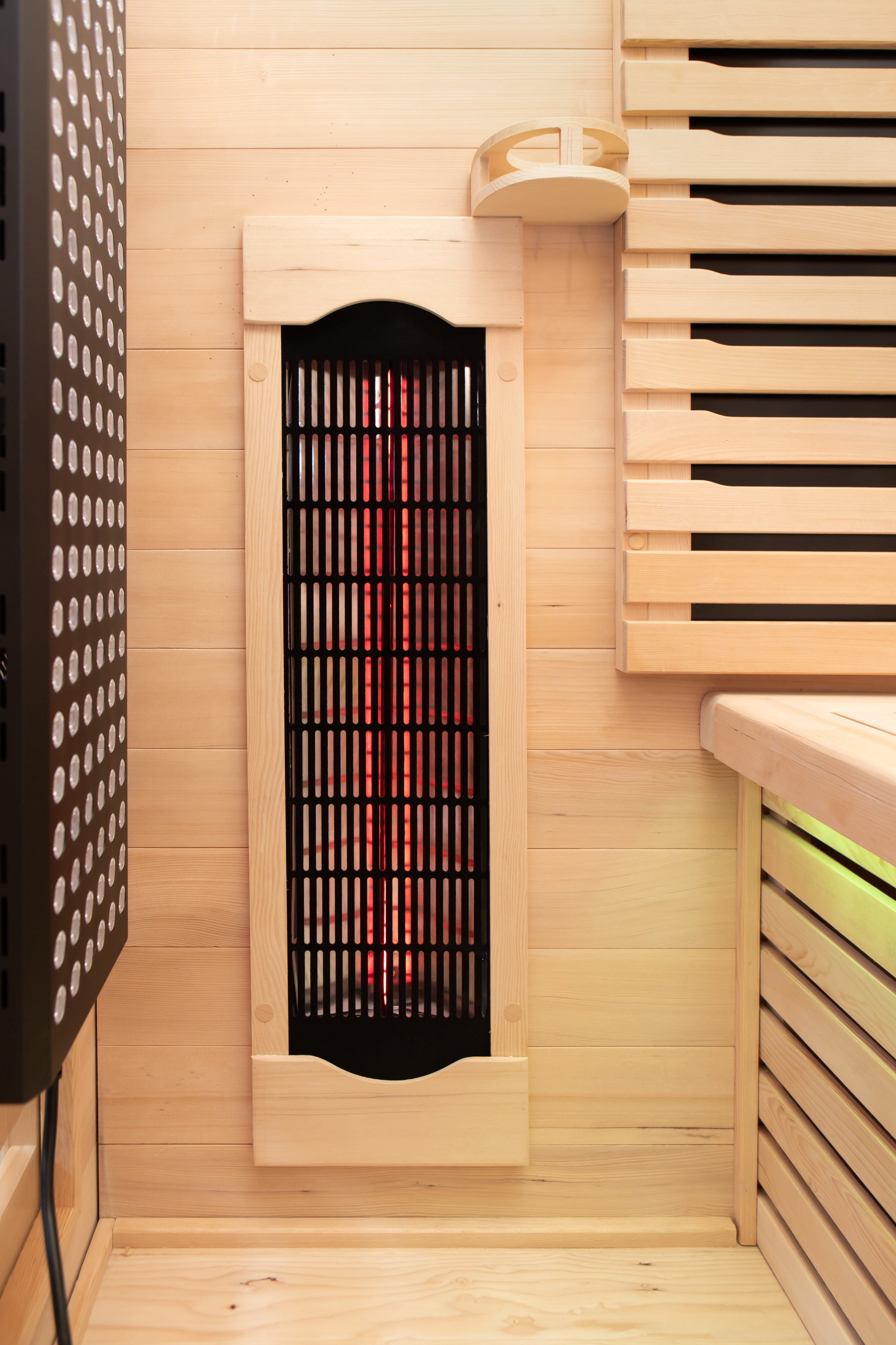Peak Saunas Denali 3-Person Full Spectrum Infrared Sauna with Built-In XL Medical-Grade Red Light Therapy & Smart WiFi App Control
