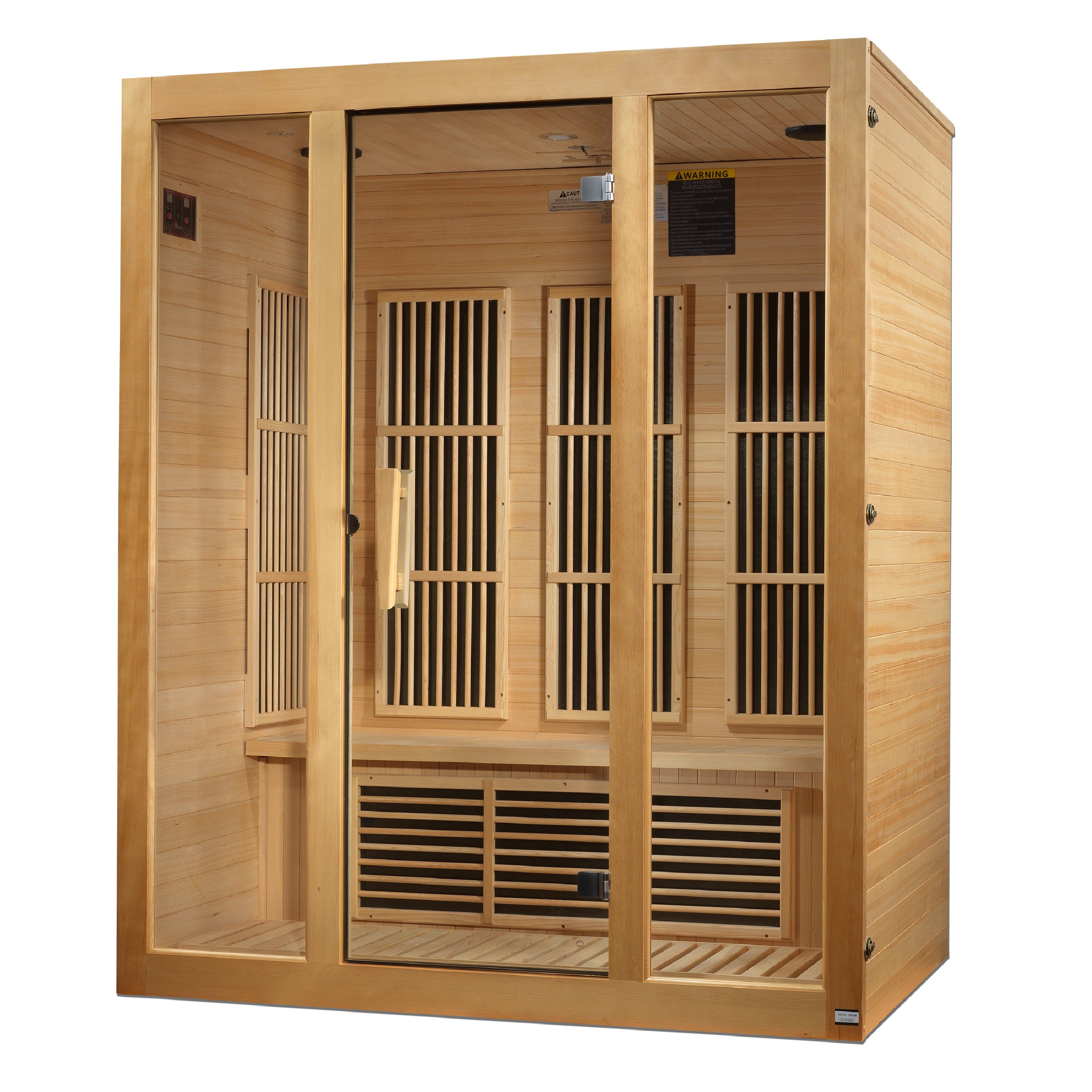 Golden Designs Maxxus "Bellevue" 3-Person Low EMF (Under 8MG) FAR Infrared Sauna