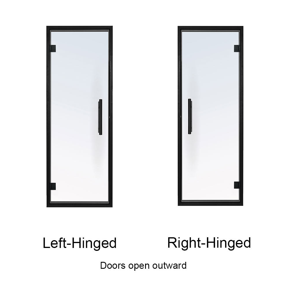 PROSAUNAS Prehung 24x73 Black Alder Frame Sauna Door