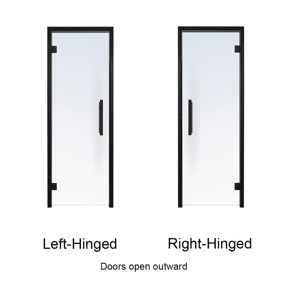 PROSAUNAS Prehung 24x80 Black Alder Sauna Door