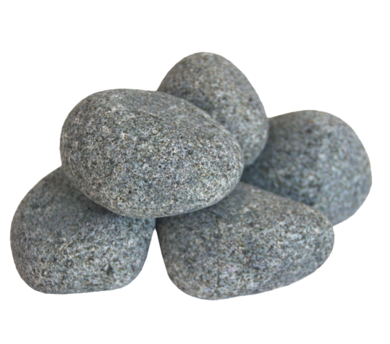Harvia R-991 Sauna Heater Stones, Rounded Olivine, 5-10cm 33lbs