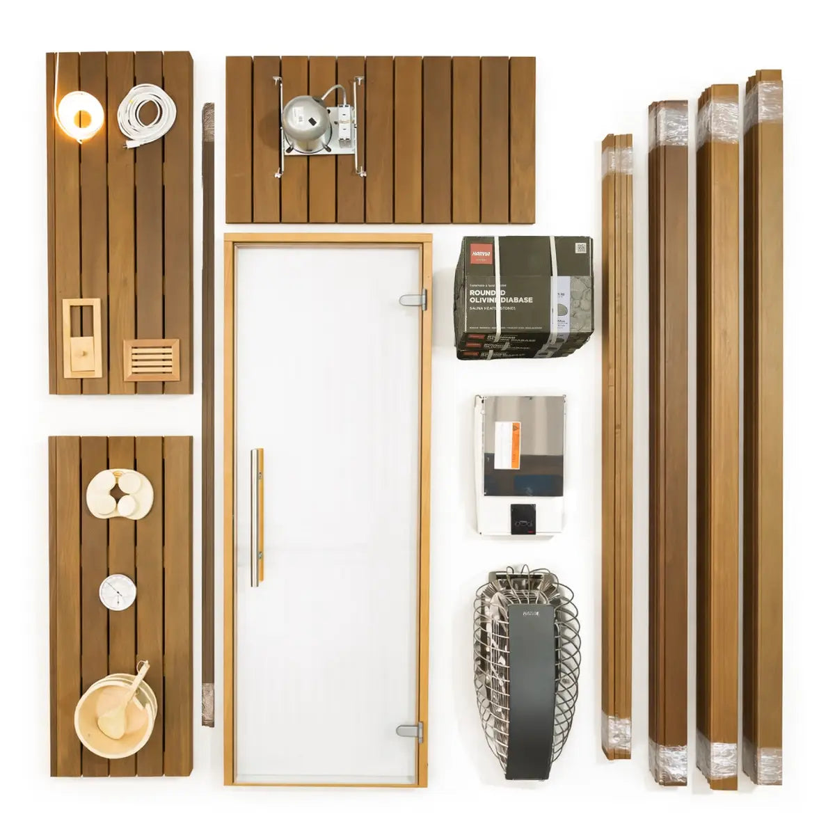 Custom Indoor Sauna Room - 4' x 8' x 8' - Finnish Sauna Builders