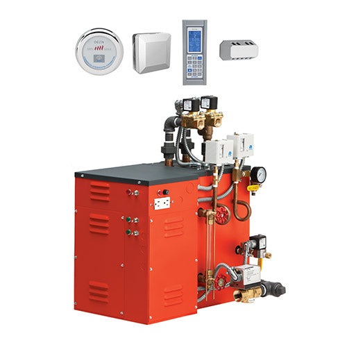 Delta 9kW Commercial Steam Boiler Package | Commercial Steam Generator 9kW Package with Control & Steamhead, 208V/1PH Commercial Use