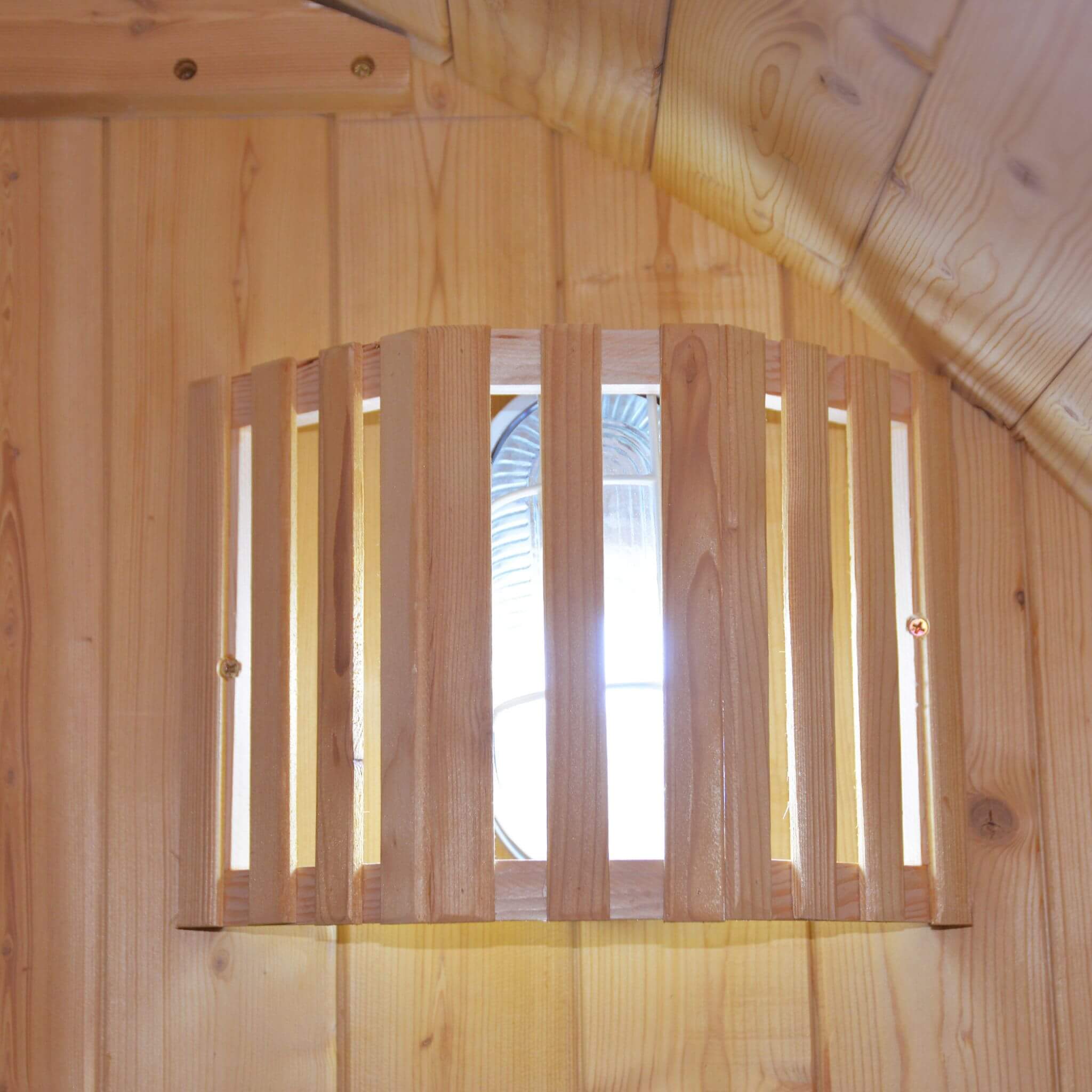Thermora Large Premium American White Oak Outdoor Wooden Barrel Sauna With 4.5KW Sauna Heater (SAK45968)