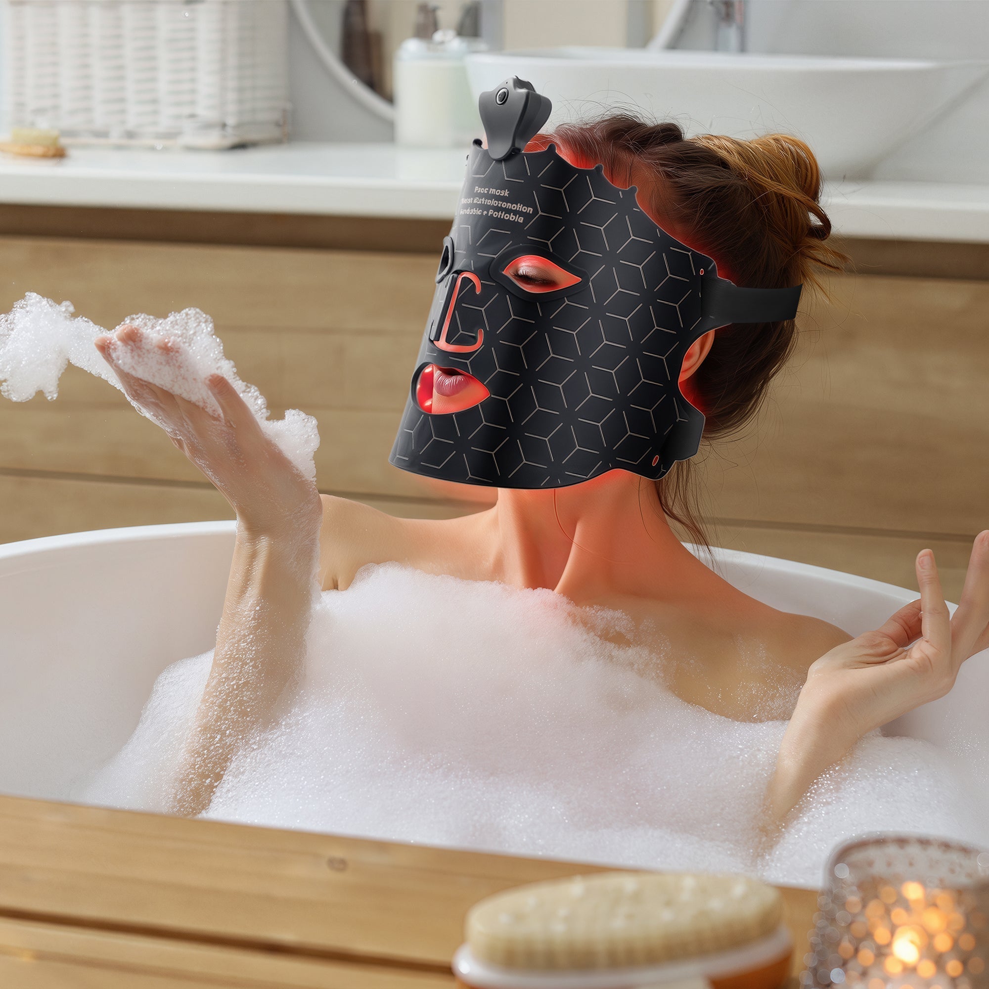 LED Light Therapy Crown Face Mask