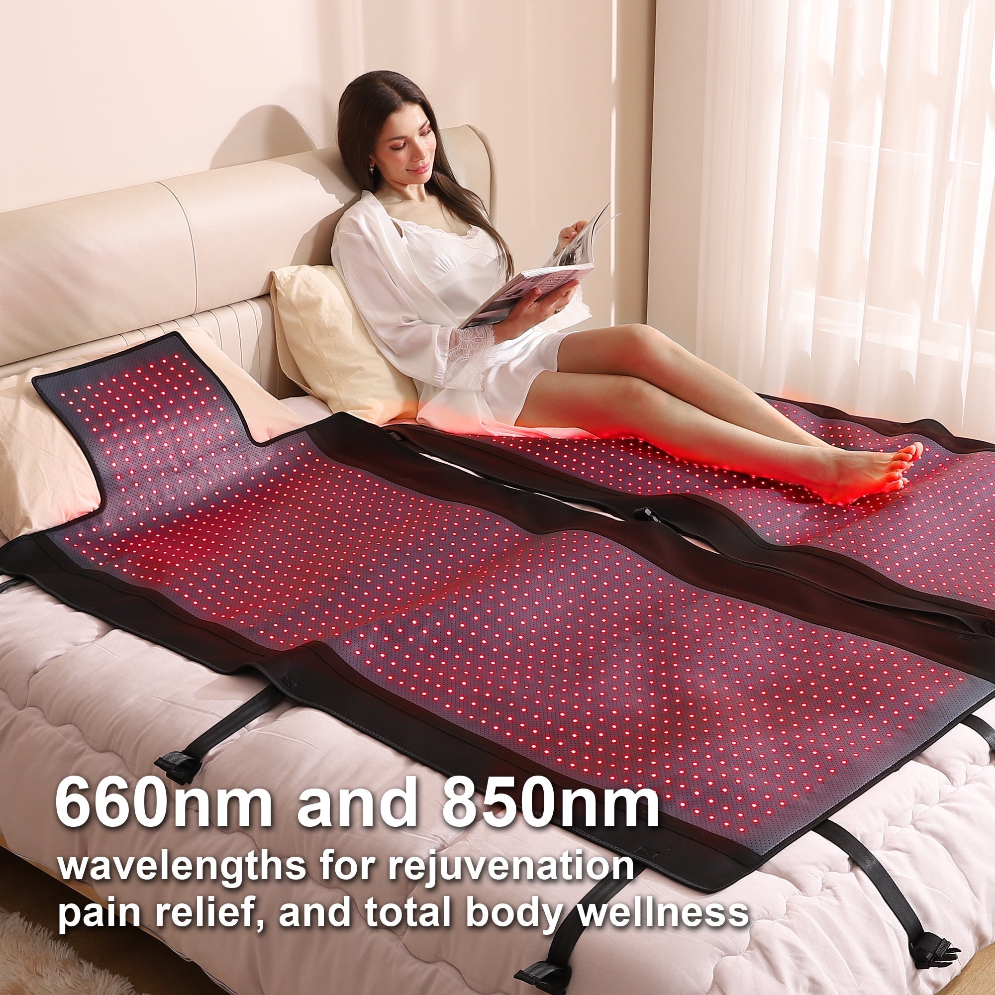 LUMYHEALTH Red Light Therapy Bag For Full Body - Infrared Recovery System (660nm + 850nm)
