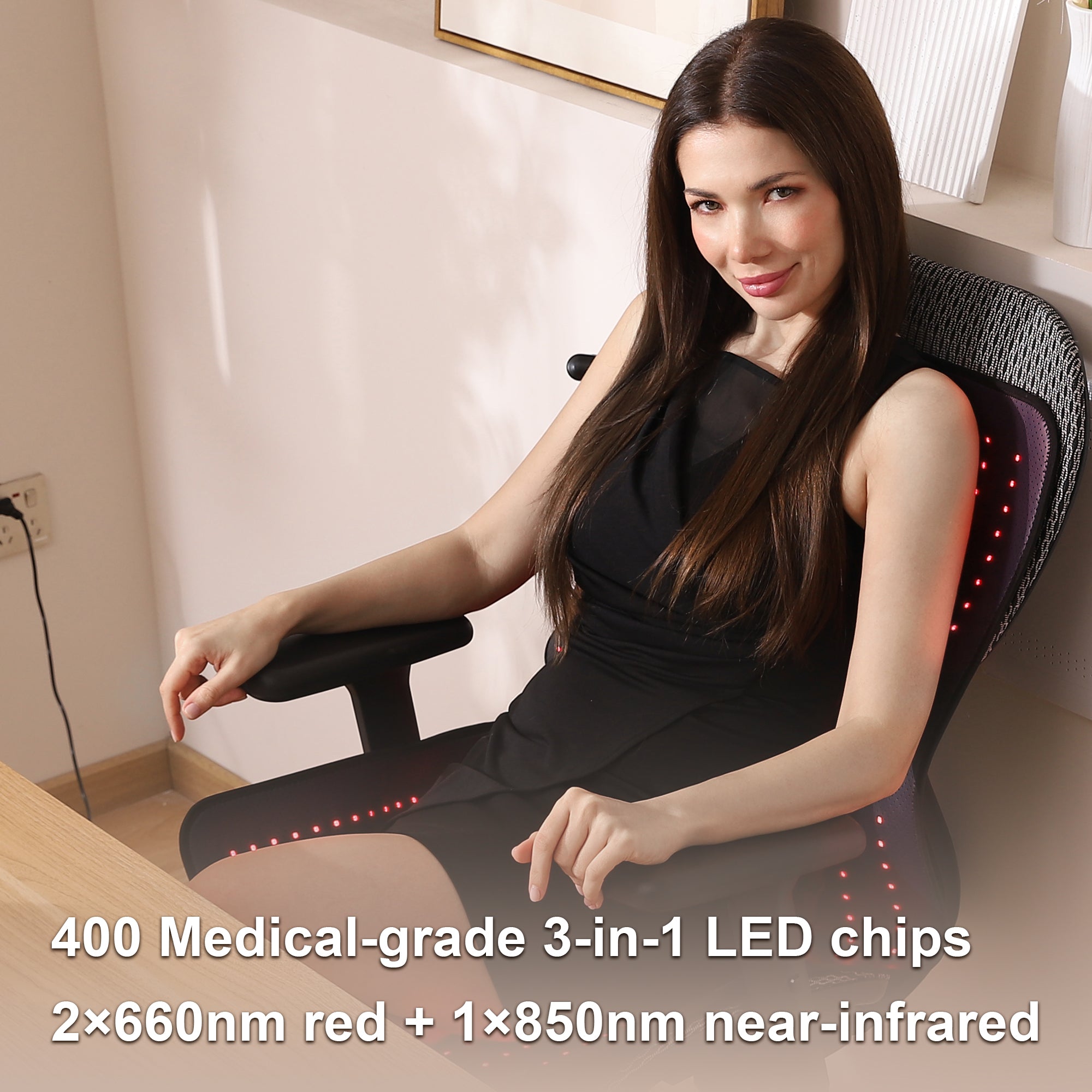 LUMYHEALTH™ Red Light Therapy Mat with a Cozy Headrest