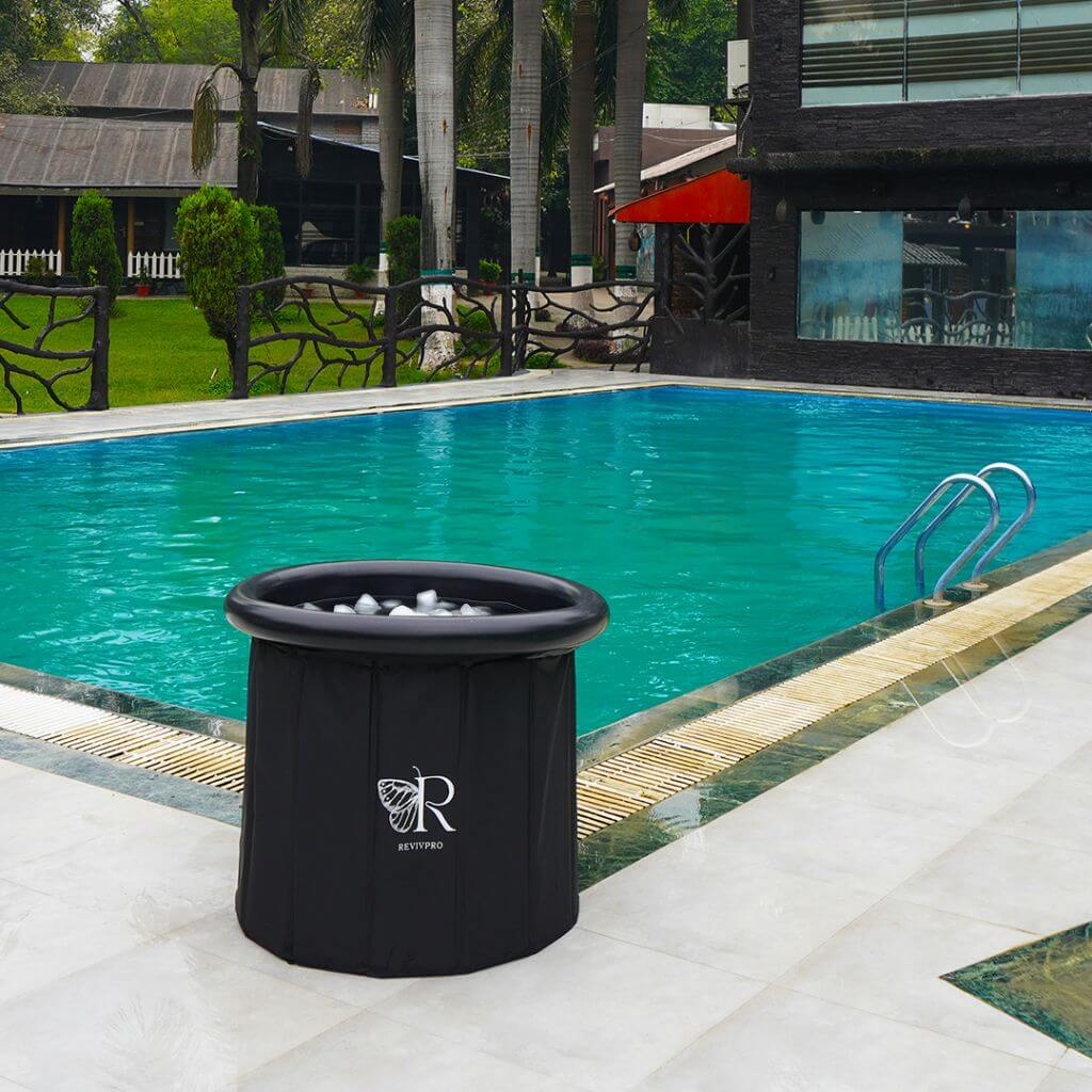 Portable Foldable Ice Bath Tub - Water Chiller Compatible Cold Plunge for Recovery and Wellness