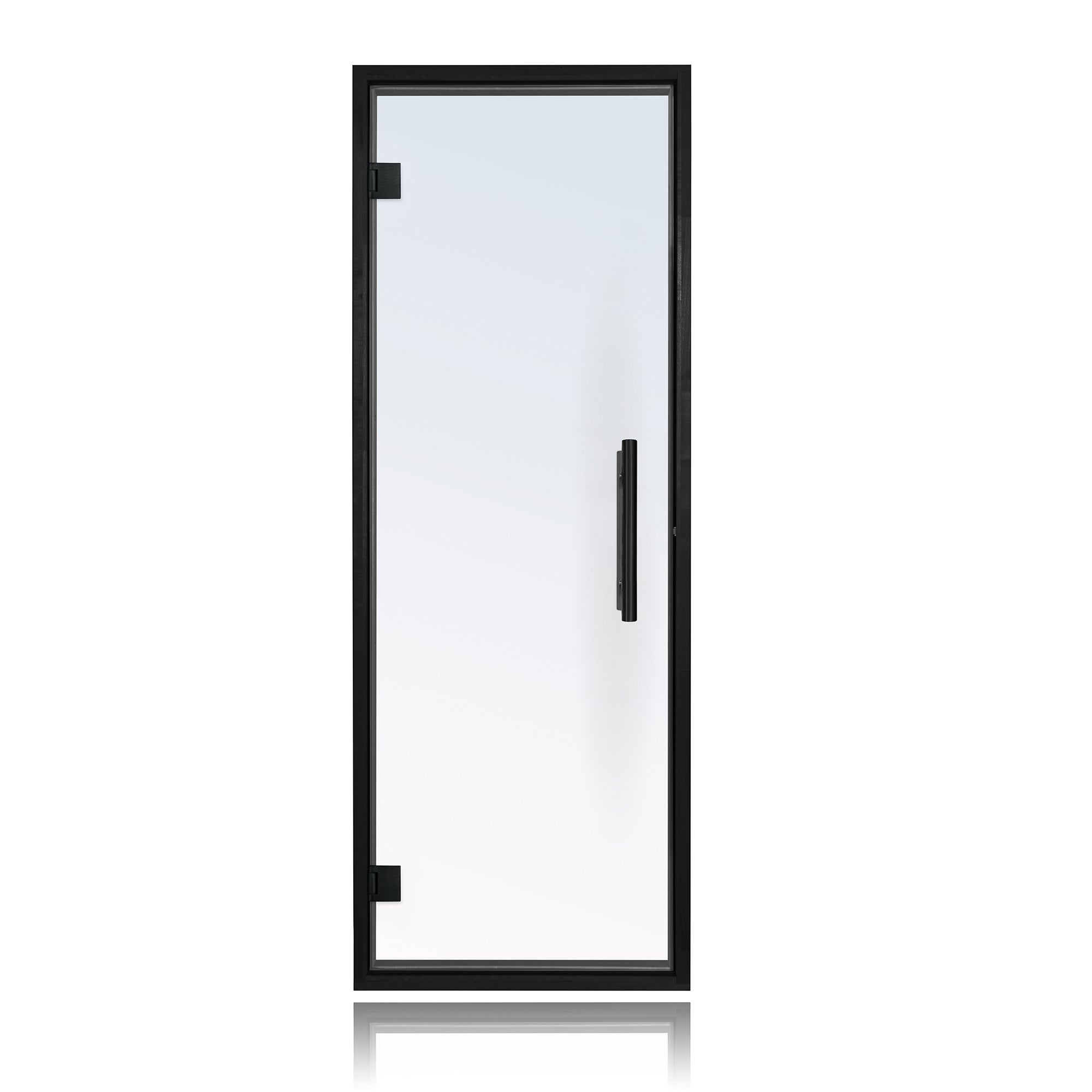 PROSAUNAS Prehung 24x73 Black Alder Frame Sauna Door
