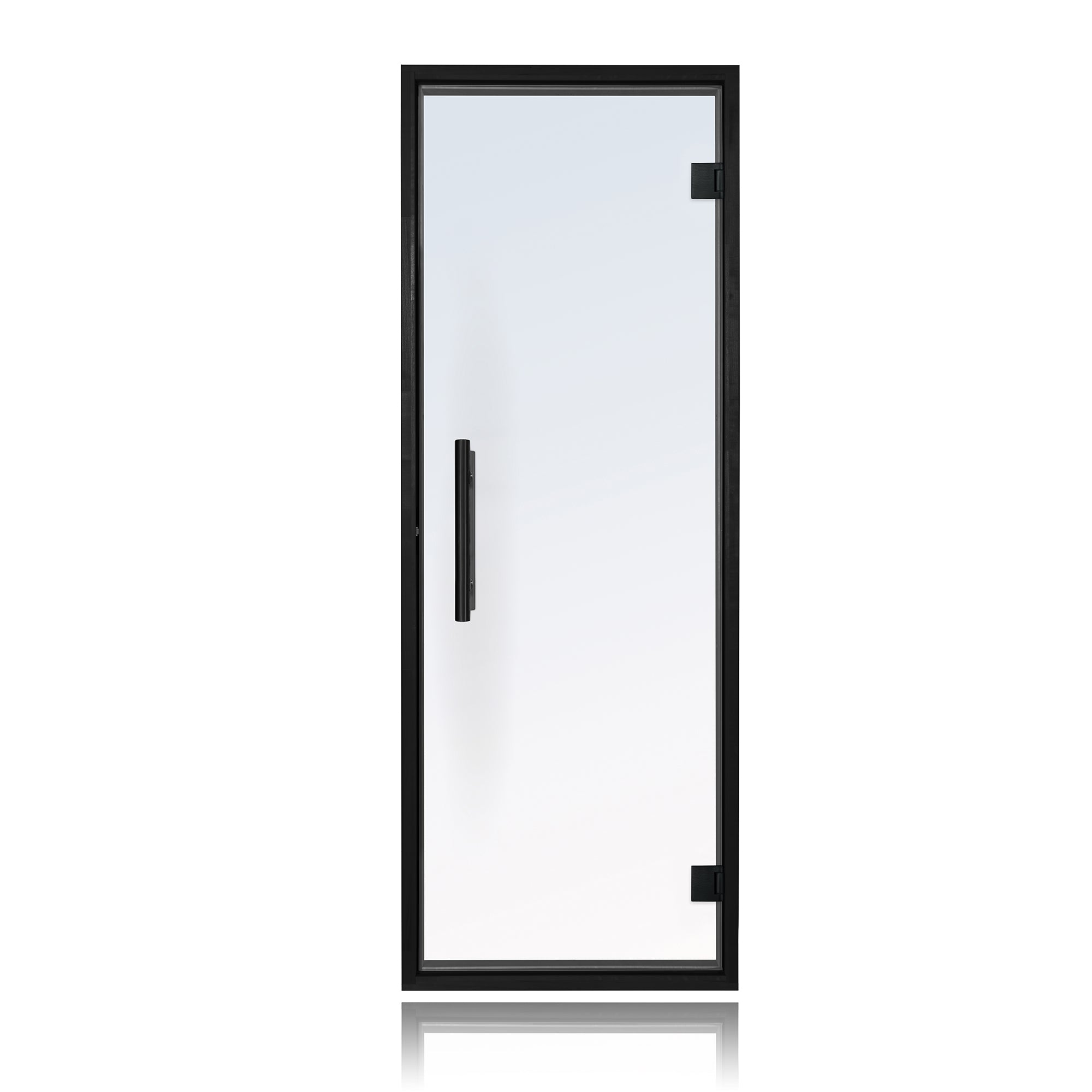 PROSAUNAS Prehung 24x73 Black Alder Frame Sauna Door