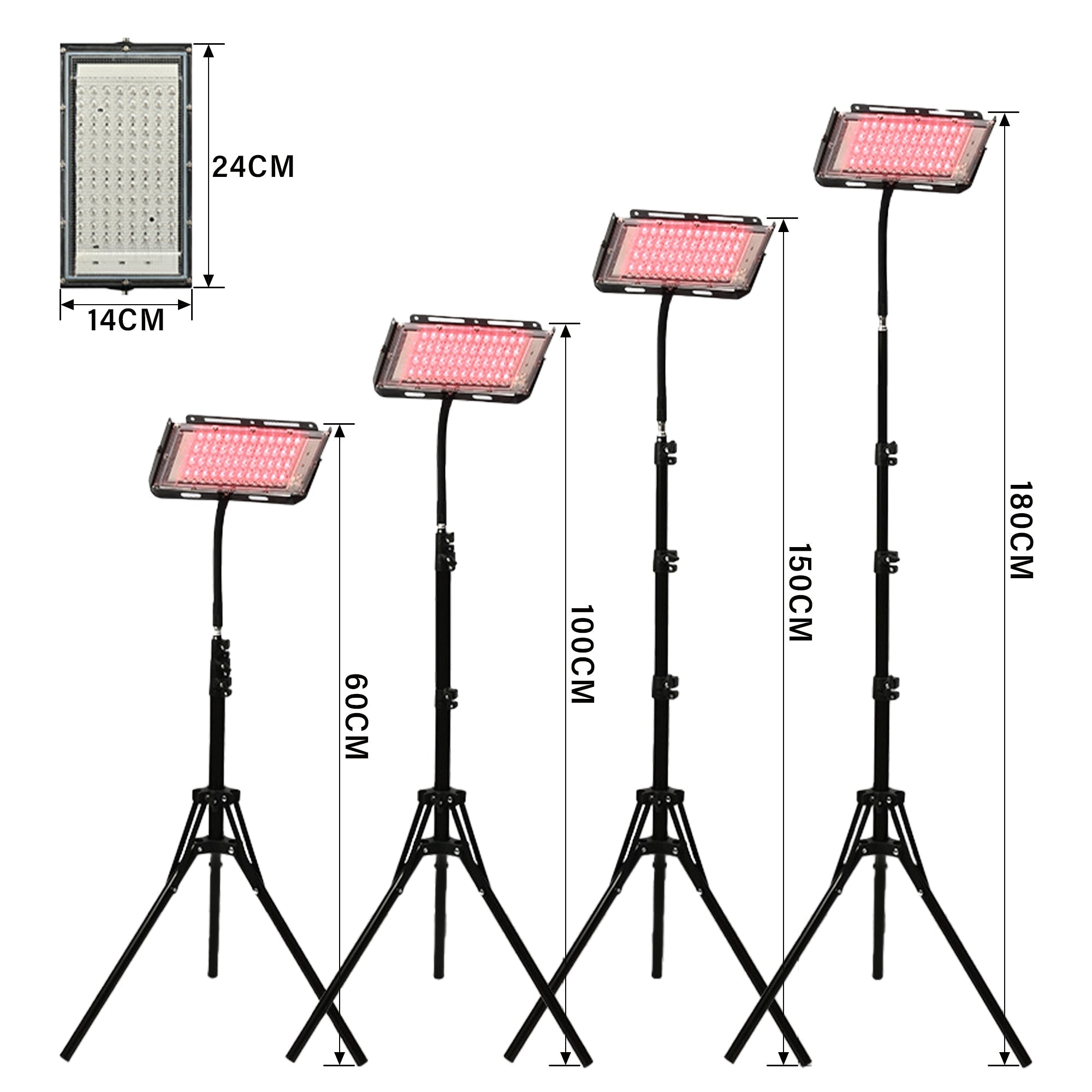 Red and Infrared Light Therapy Lamp（Panel）With Stand