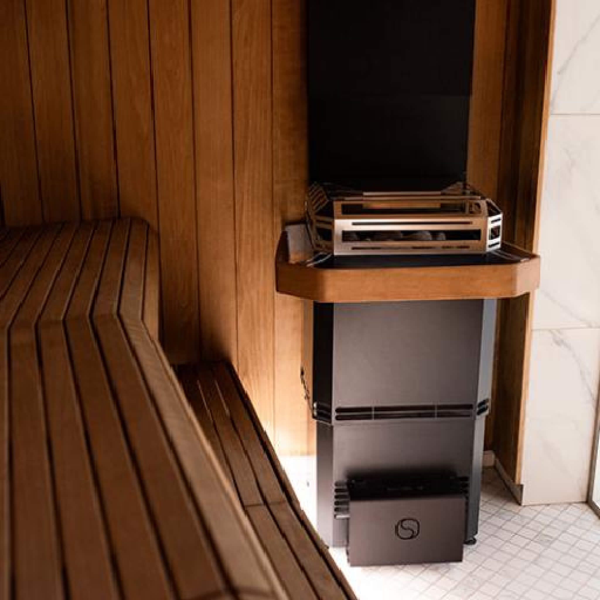 Saunum Air L Series Sauna Heater With Climate Equalizer, AirIQ Wi-Fi Control & Stones (SAK95263)
