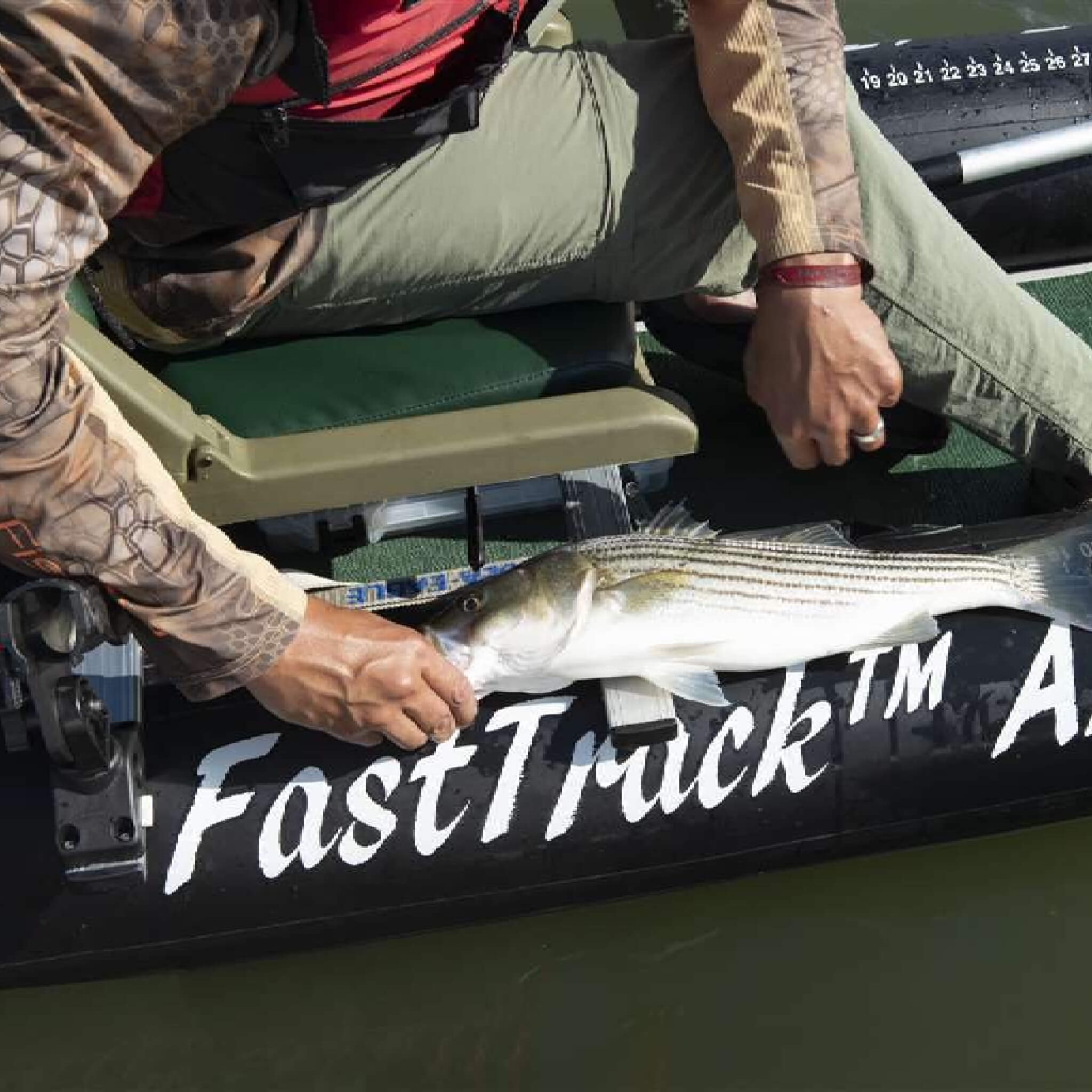 Sea Eagle 385FTA FastTrack 2- Persons Angler Inflatable Hunter Green Fishing Kayak, 12FT [385FTAK] (SAK80139)