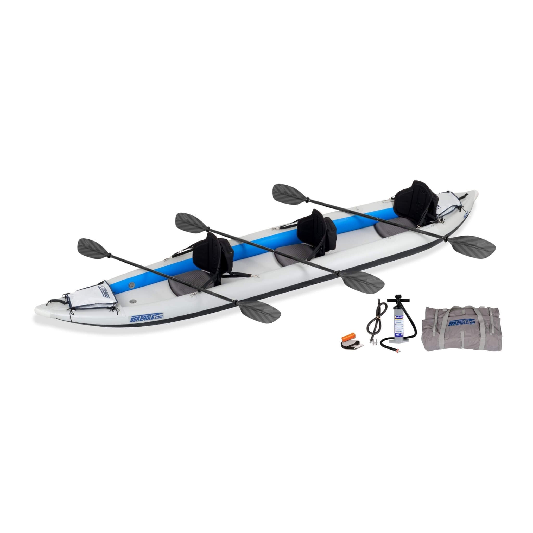 Sea Eagle 465FT FastTrack 3-Person UltraLight Weight Inflatable Kayak, 15FT [465FTK] (SAK96507)
