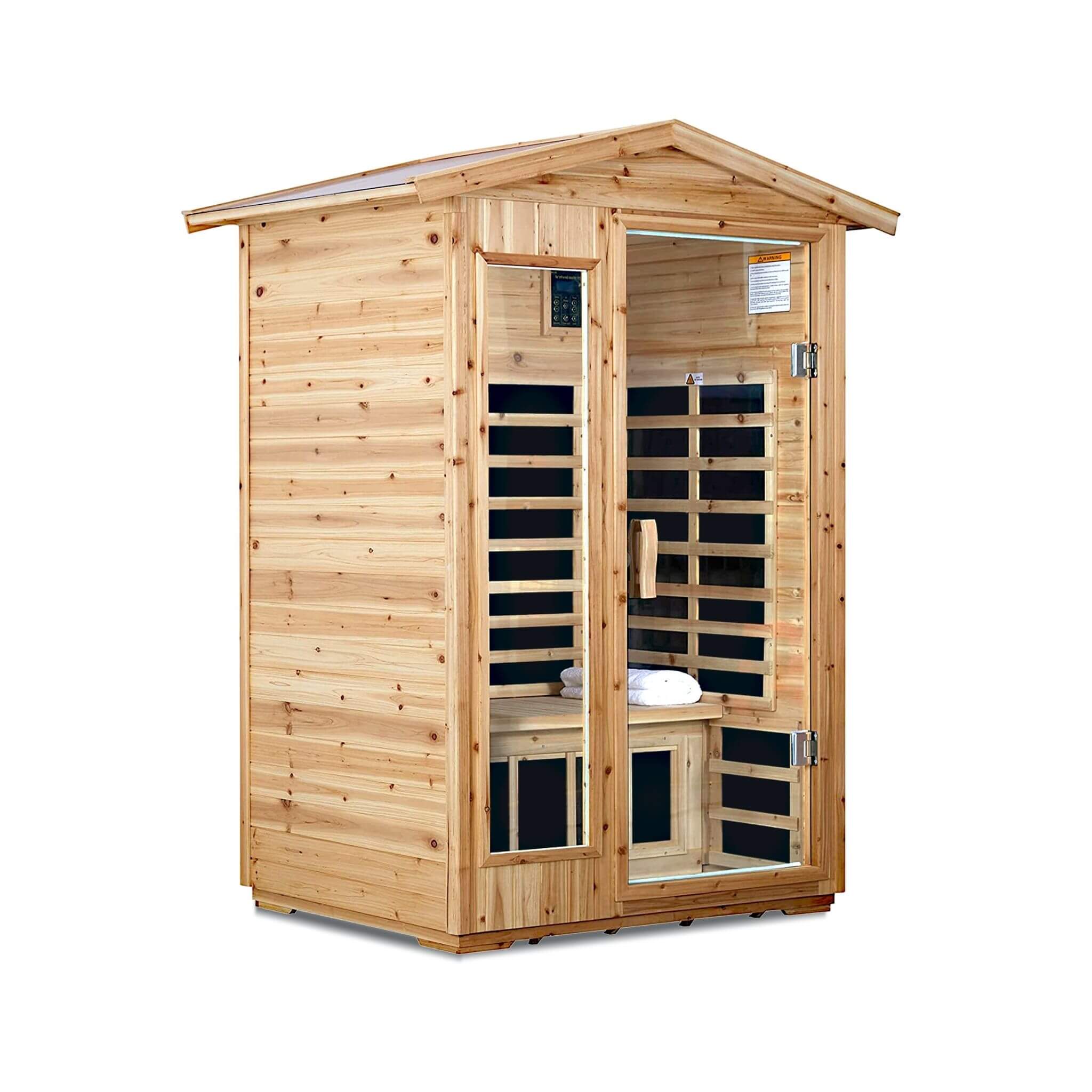 Thermora 2-Person Outdoor Infrared Sauna With Bluetooth Audio And LED Lighting (SAK28694)