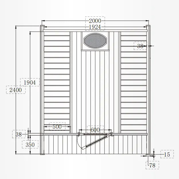 6 - Person Square Traditional Steam Sauna: A Haven of Relaxation and Wellness