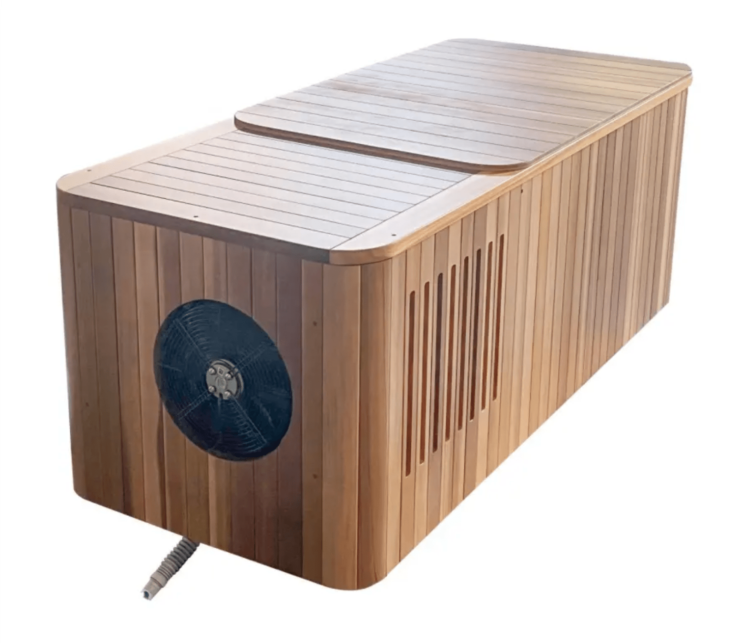 Wood/Stainless Steel Plunge Pool With Integrated Chiller/Heater